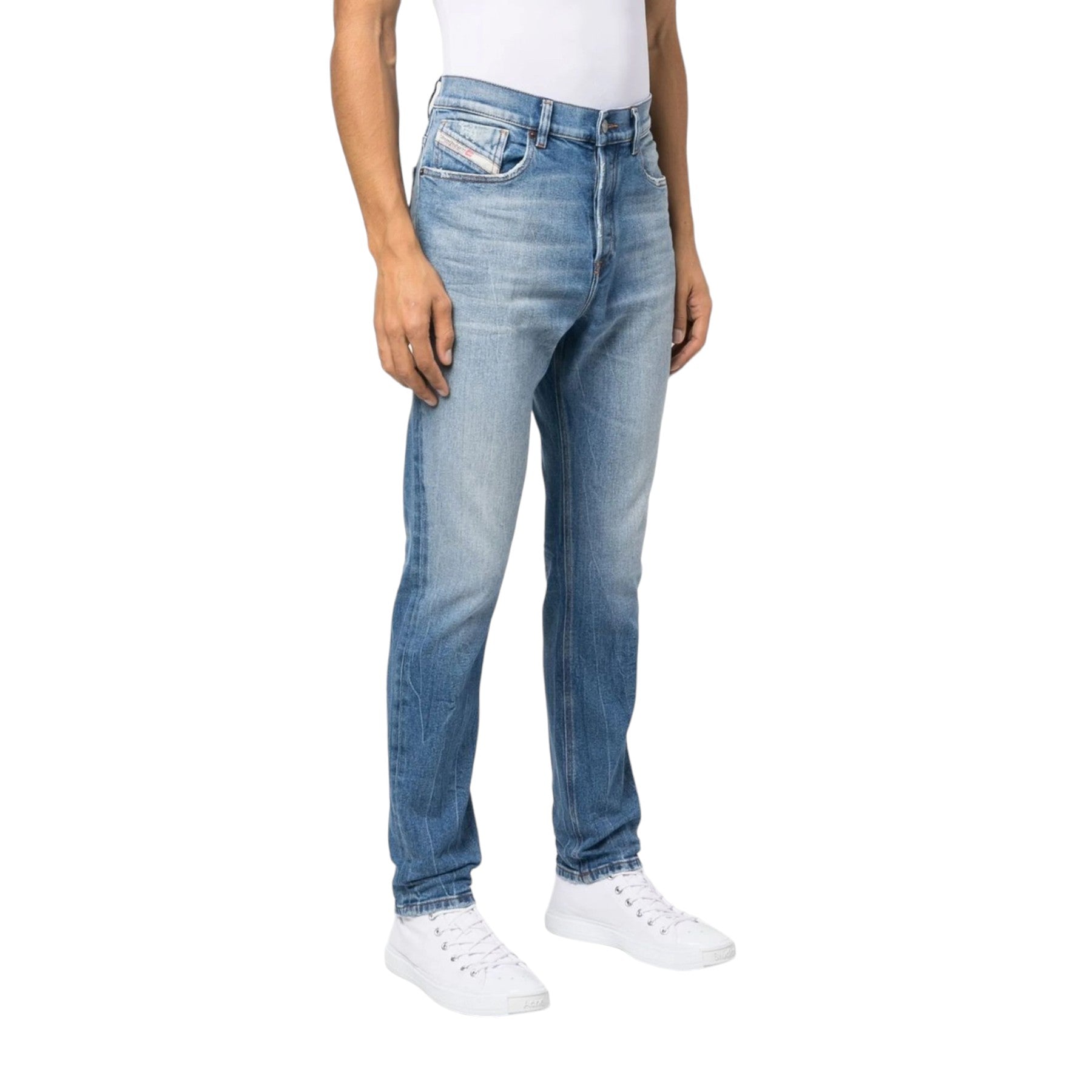 DIESEL 2005 D-FINING 09E85 Mens Denim Jeans Regular Fit Tapered Mid Waist Jeans