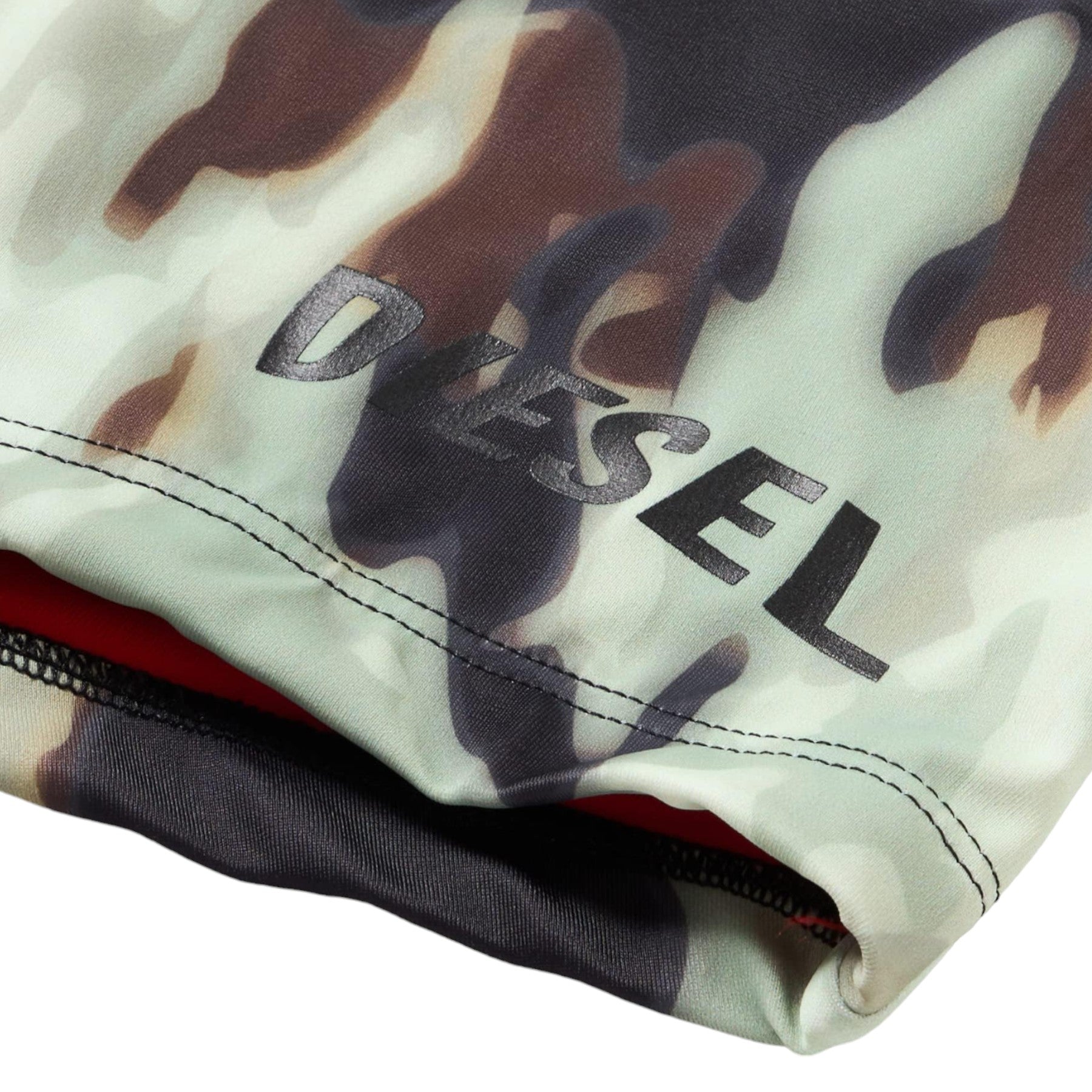 Diesel BMBX-Brad Mens Swim Briefs Quick Dry Camouflage Summer Beach Swim Shorts