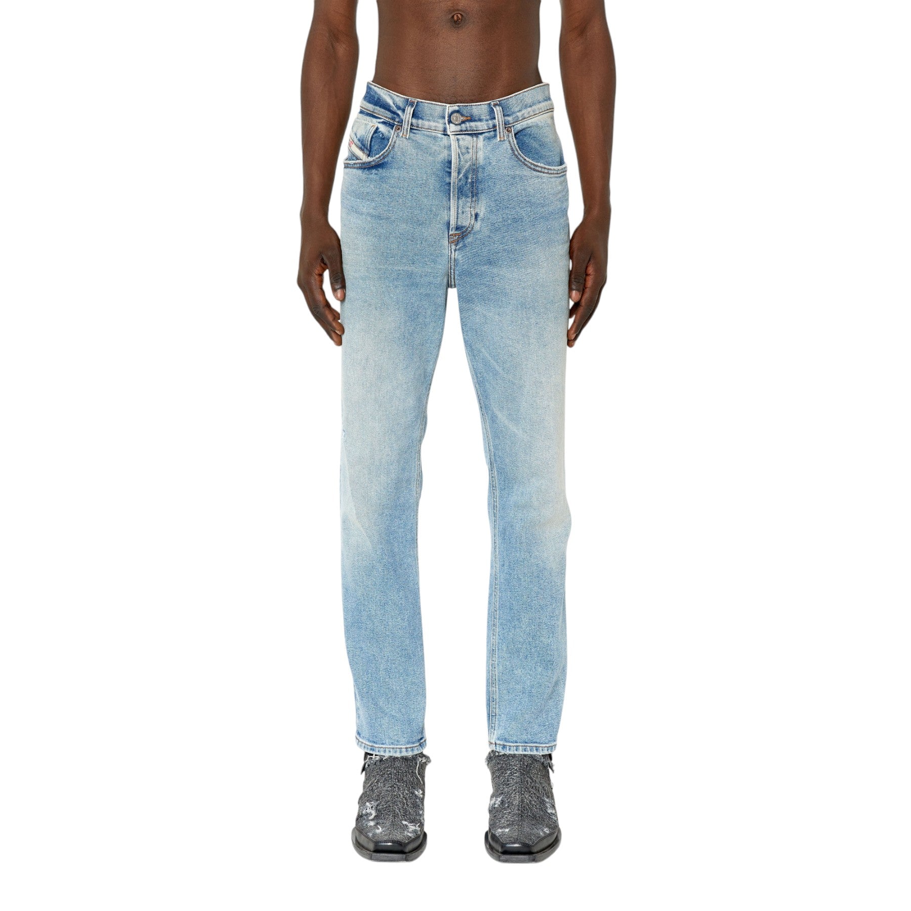 DIESEL 2005 D-FINING 09E86 Mens Denim Jeans Regular Fit Tapered Mid Waist Jeans