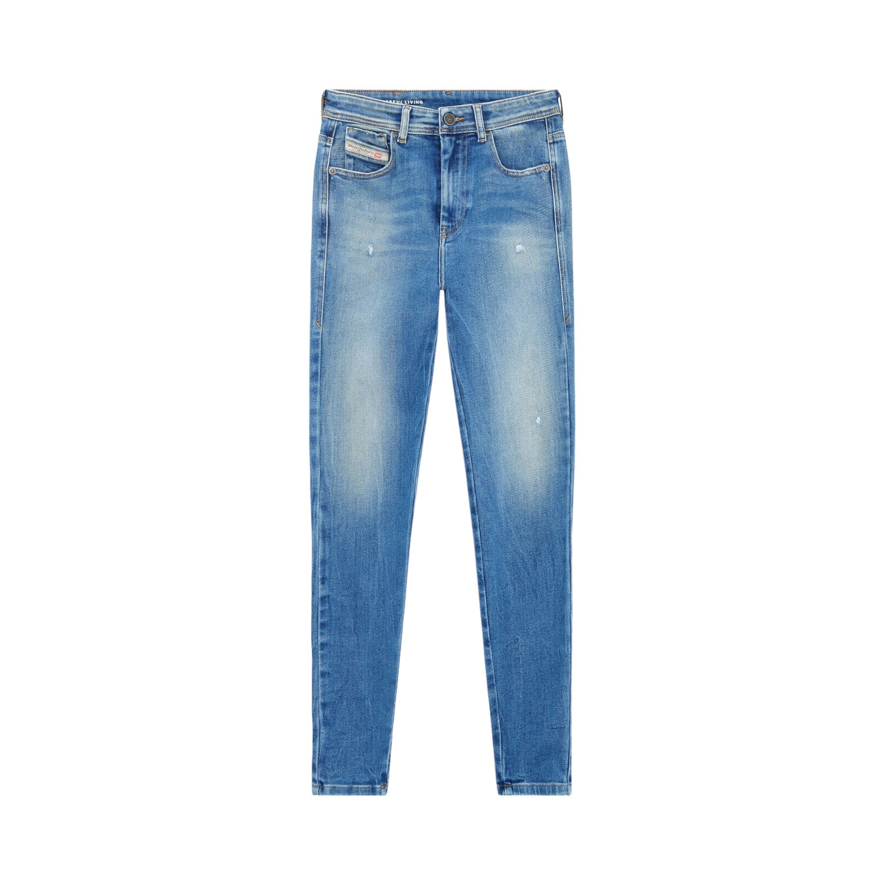 DIESEL Slandy 09E91 Womens Denim Jeans Stretch Super Skinnny High Waist Pants