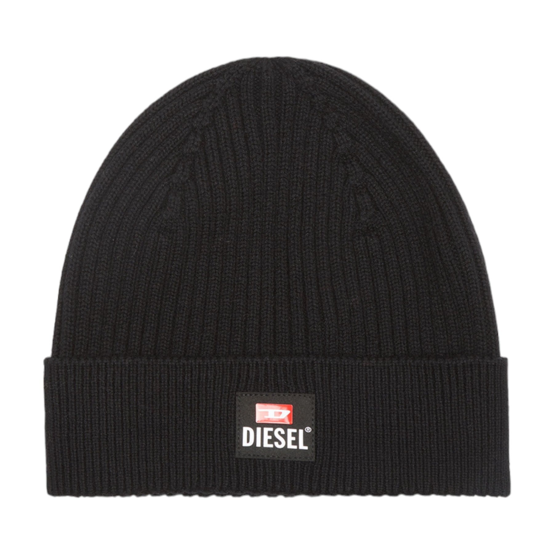 DIESEL K CODERLAB RDAOB Berretto Mens Beanie Hats Black Knitted Winter Cap New