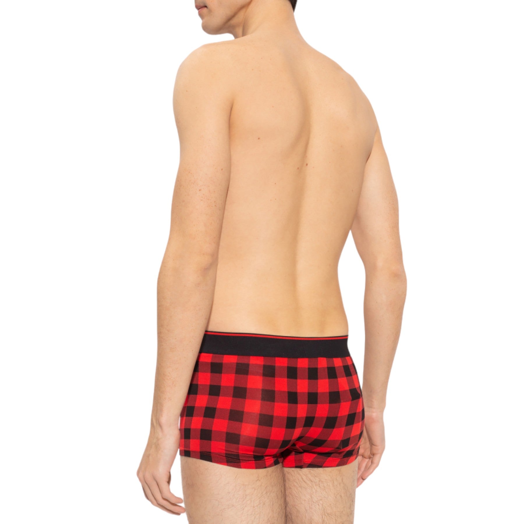 DIESEL Umbx-Damien Mens Boxer Trunks Stretch High Quality Cotton Underwear Red