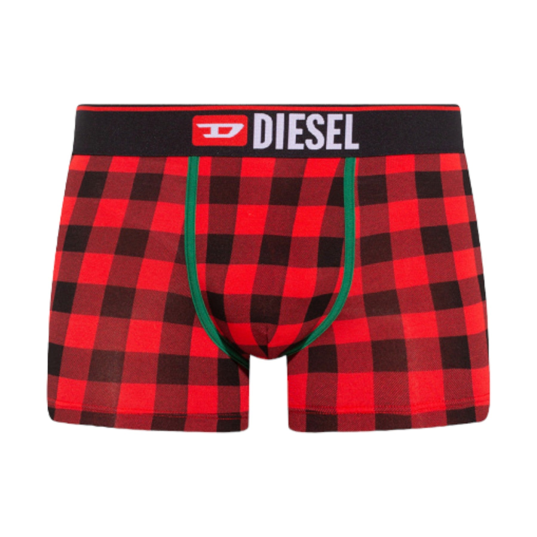 DIESEL Umbx-Damien Mens Boxer Trunks Stretch High Quality Cotton Underwear Red