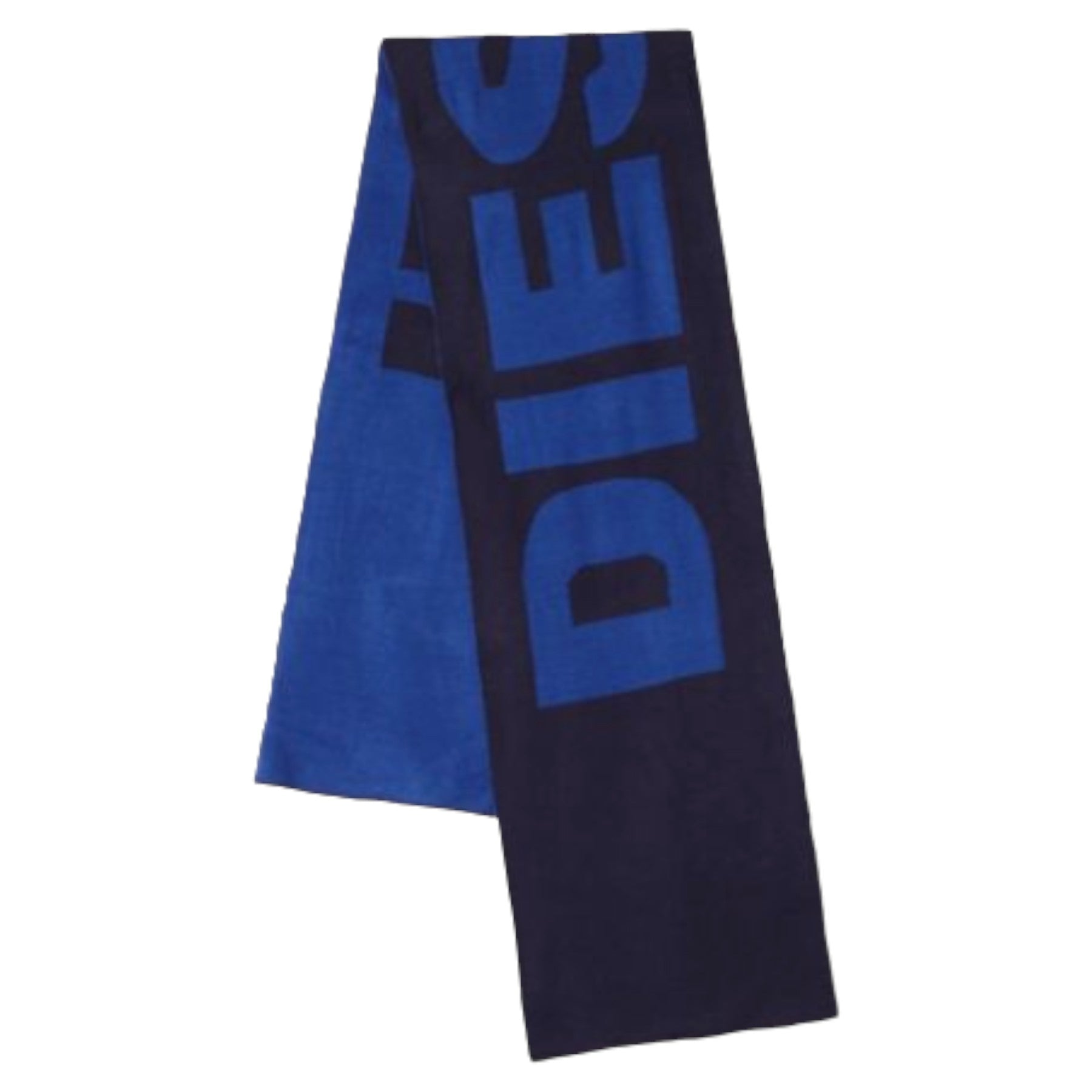 DIESEL R-FROTLIB-KIT Mens Scarf And Hat Gift Set Winter Casual Shawl Wrap Blue