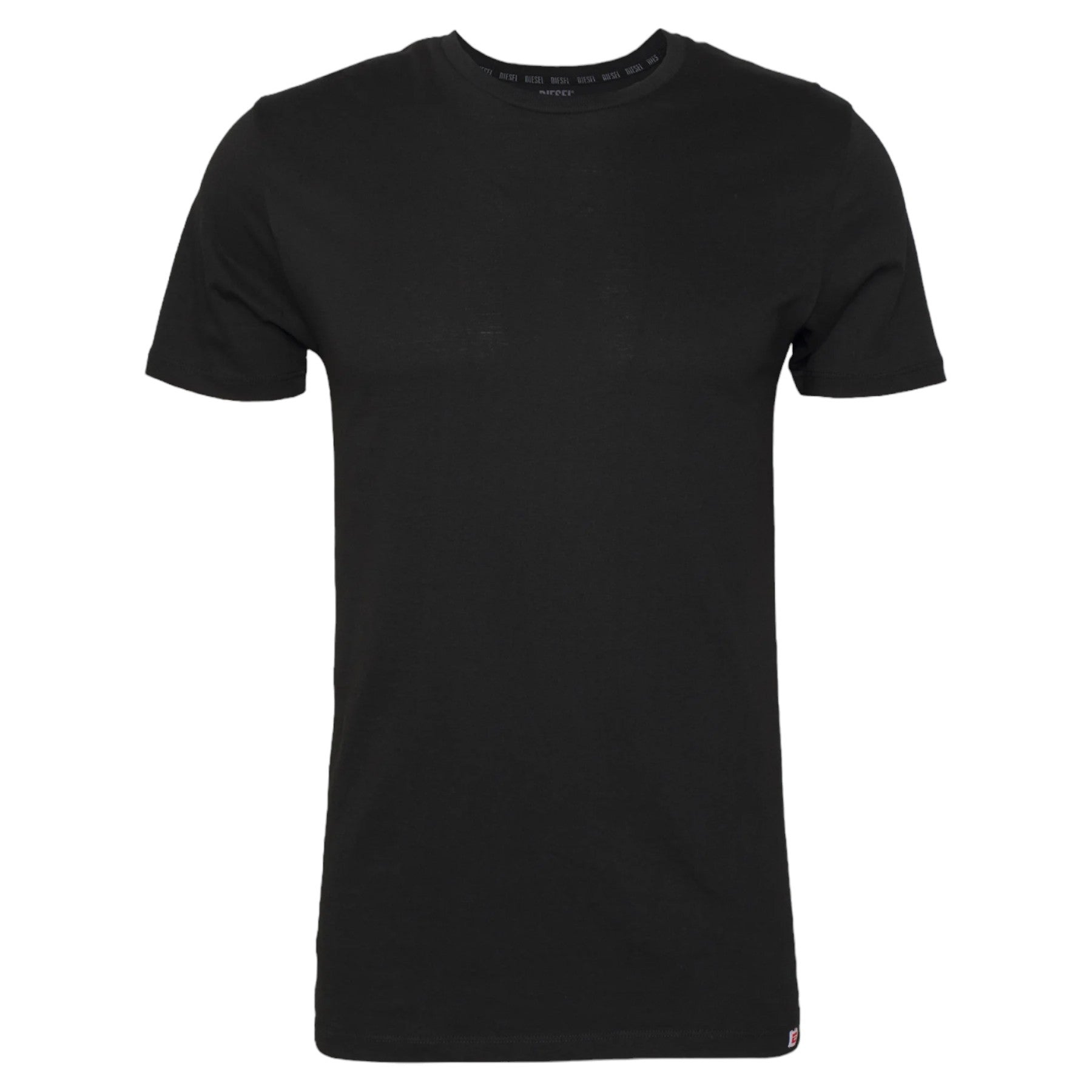 DIESEL UMTEE Mens T Shirts 2 Pack Crew Neck Short Sleeve Basic Cotton Undershirt