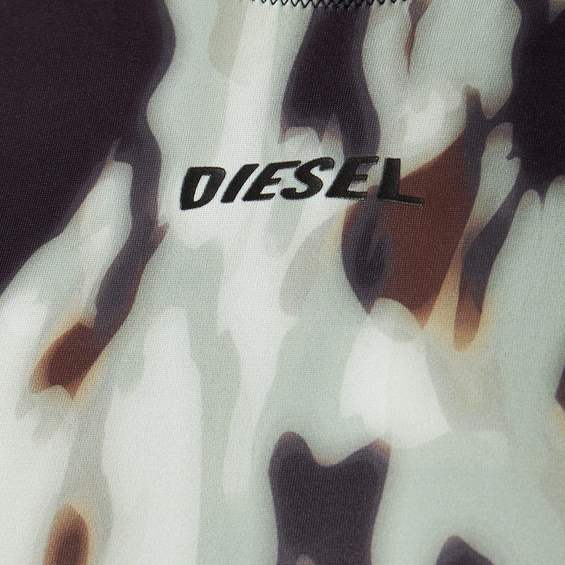 Diesel BFSW-MARGU Womens Swimsuits Dipping Back Stretch Camouflage Swimwear NEW