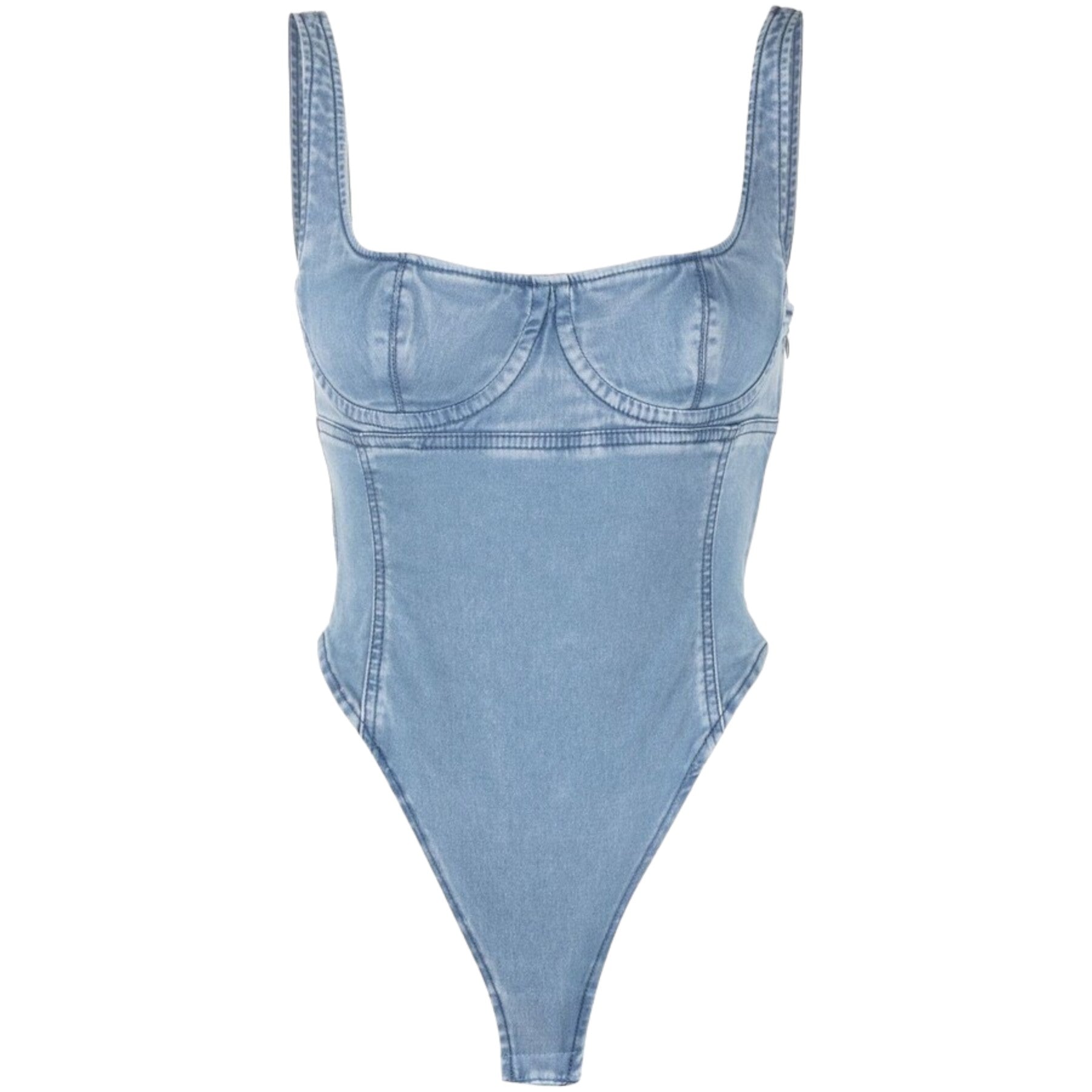 Diesel D-GELLERT-NE Womens Bodysuits Denim Jogg Jeans Stretch Summer Beach Tops