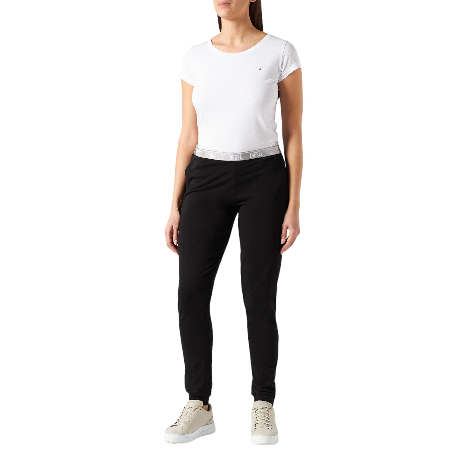 Diesel UFLB-BABYX-S Womens Sweatpants Lightweight Stretchy Soft Cotton Leggings