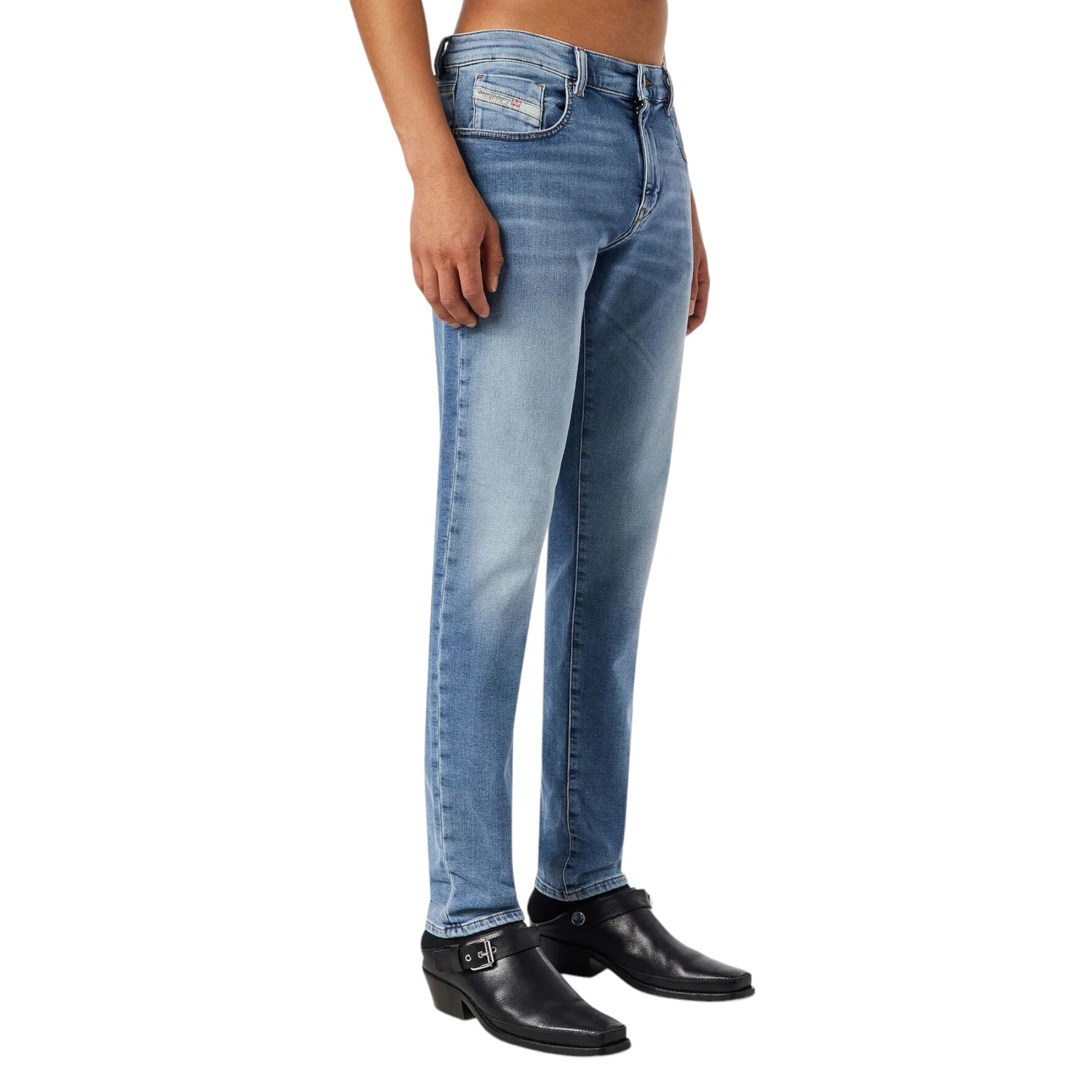 DIESEL D-Strukt Jogg 069ZU Mens Denim Jeans Slim Fit Tapered Mid Waist Pants W36