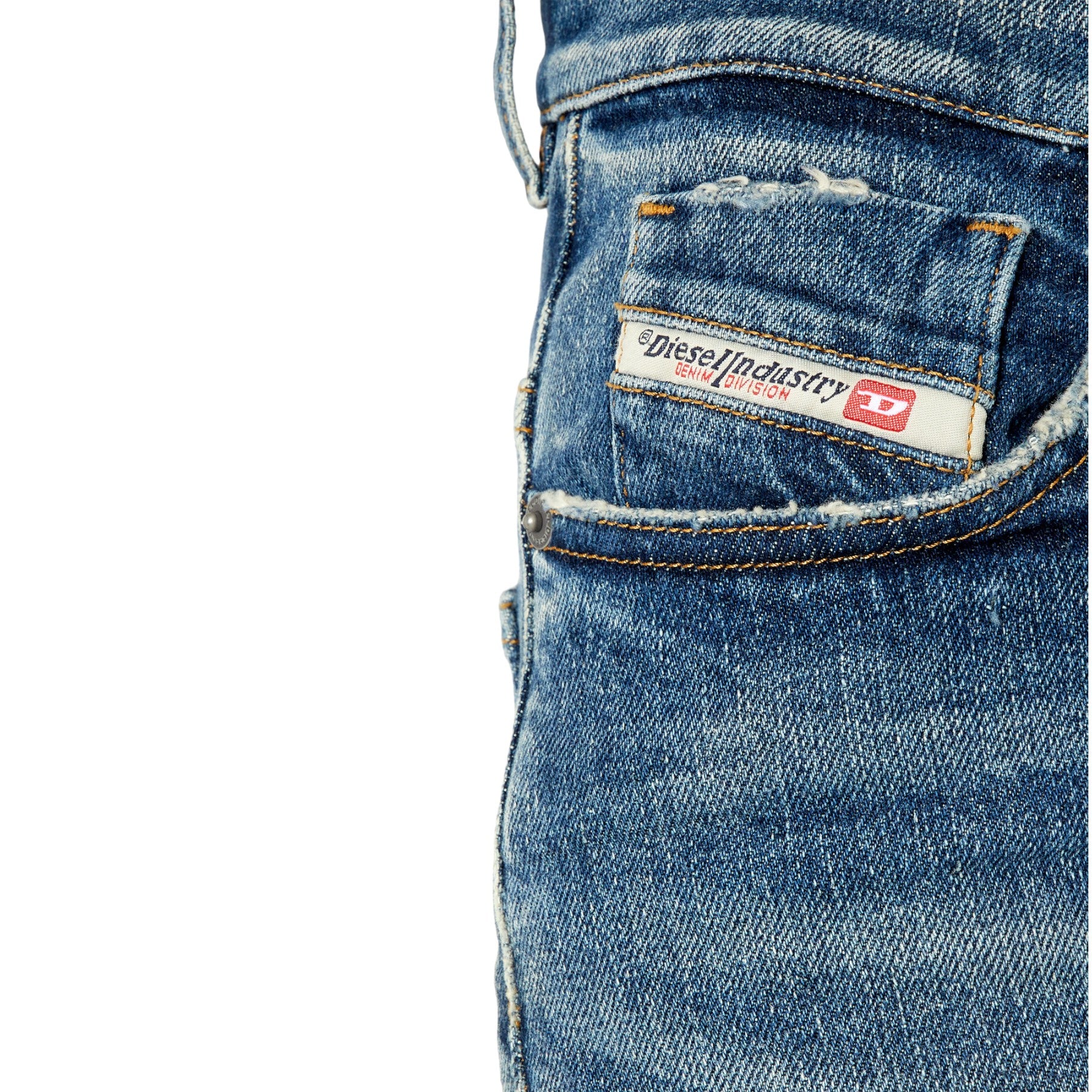 DIESEL 2000 007L1 Womens Denim Jeans Regular Fit Mid Waist Flare Leg Bootcut New