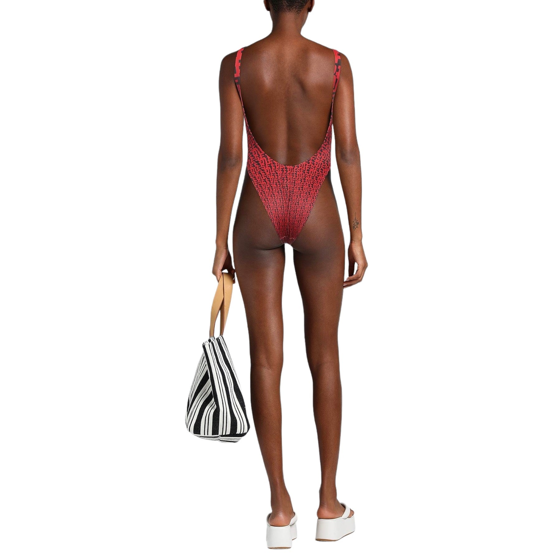 Diesel Pamela-0BKAL Womens Swimsuits Dipping Back Stretchable One Piece Bodysuit