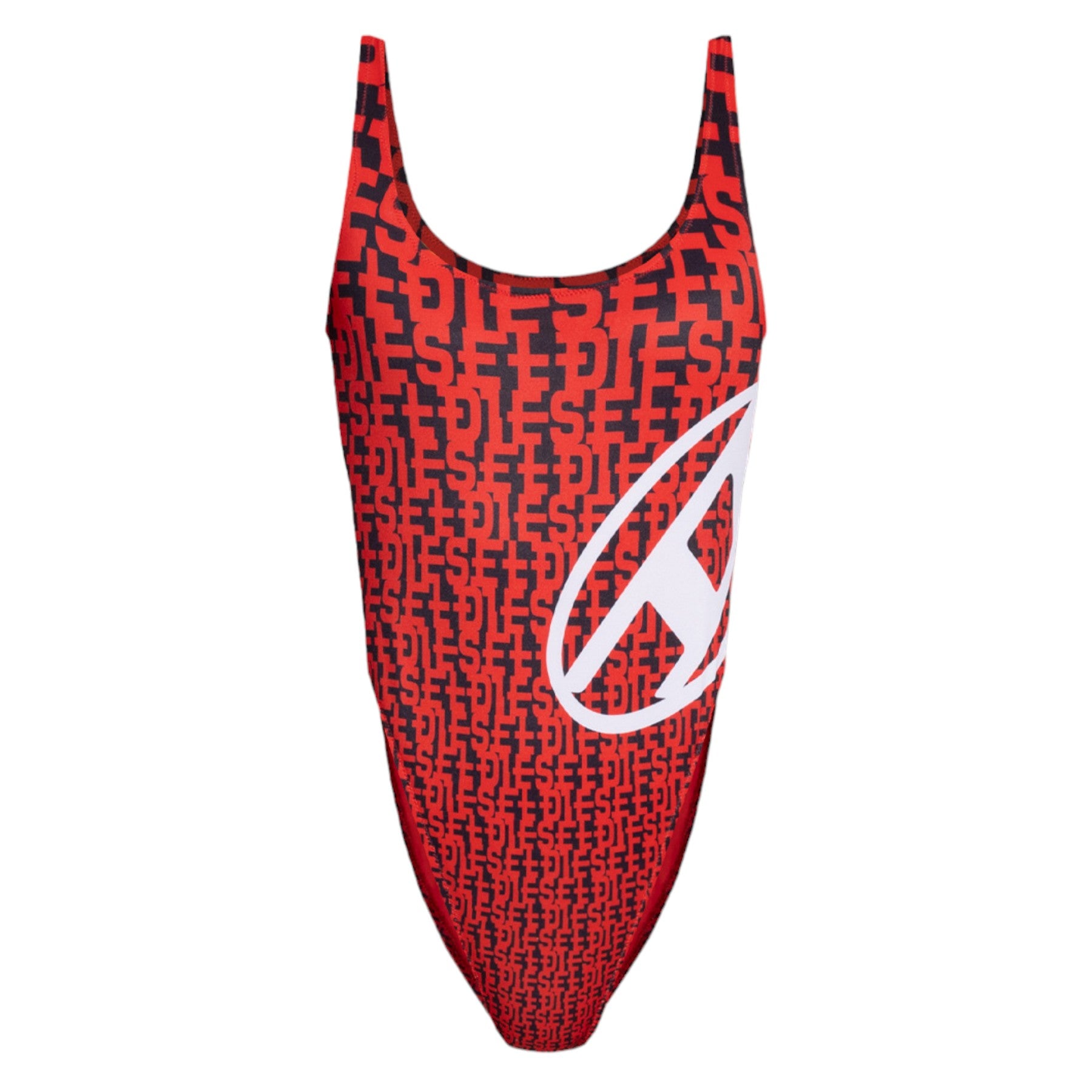 Diesel Pamela-0BKAL Womens Swimsuits Dipping Back Stretchable One Piece Bodysuit