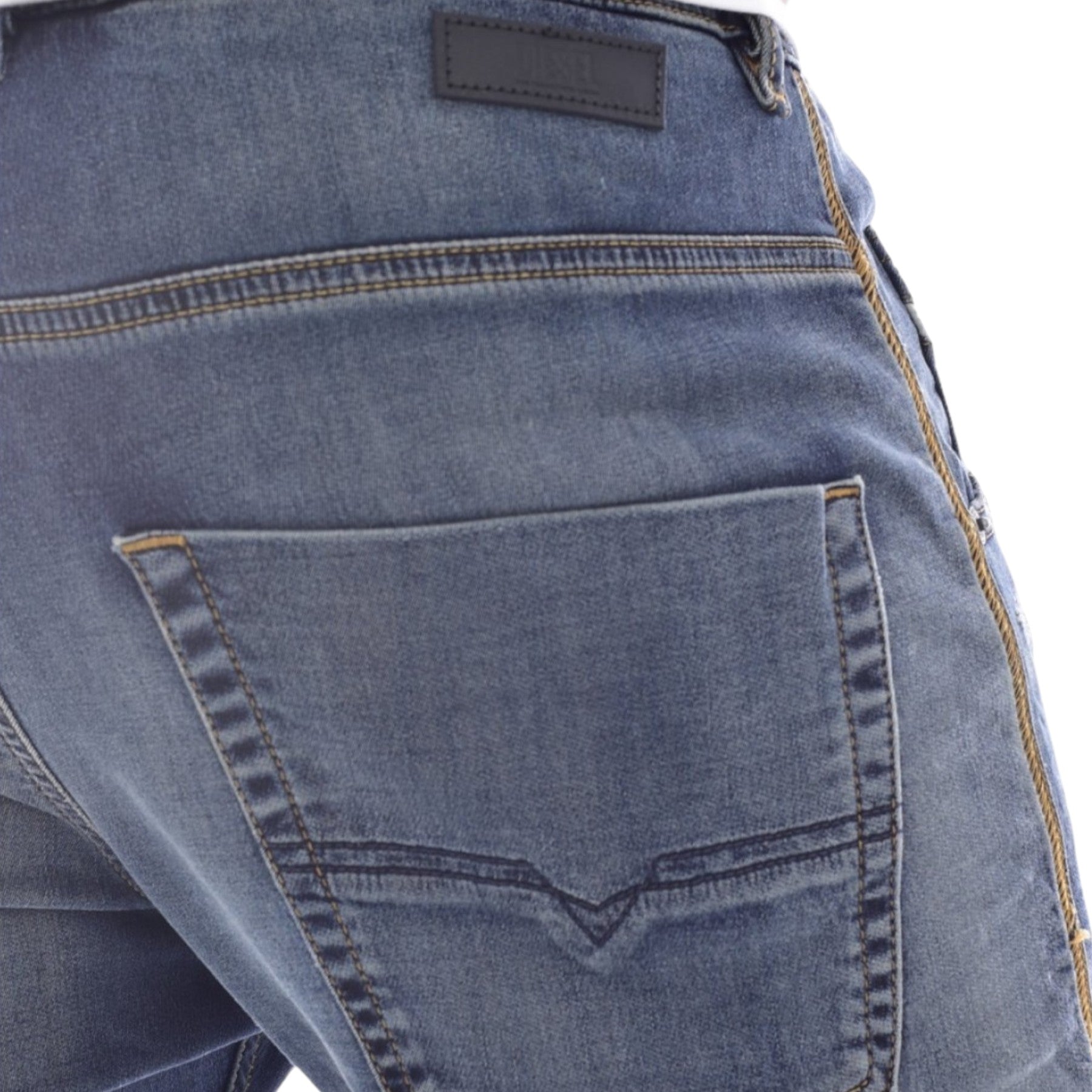 DIESEL KROOLEY R68CK Mens Denim Jogg Jeans Stretch Regular Fit Tapered Leg Pants