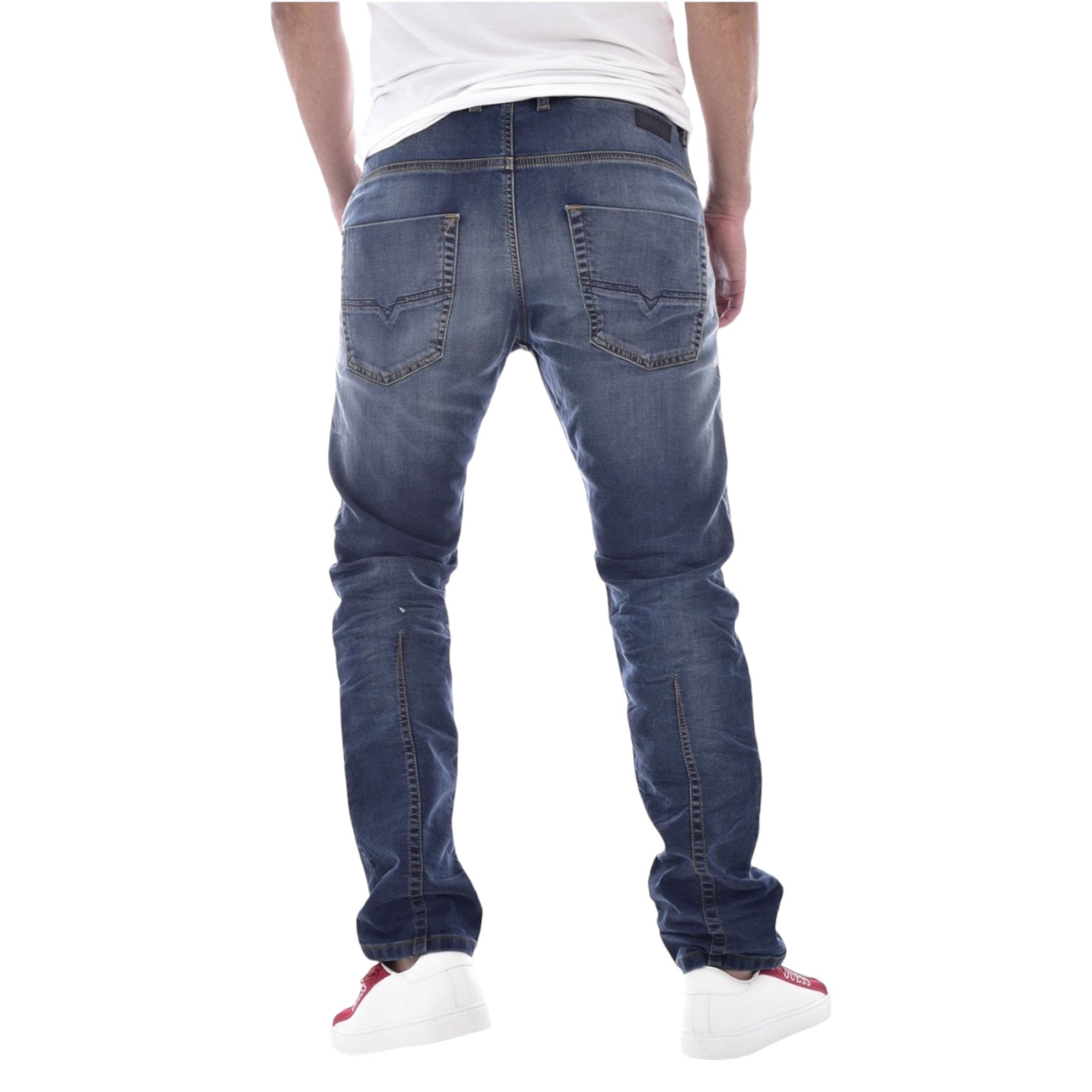 DIESEL KROOLEY R68CK Mens Denim Jogg Jeans Stretch Regular Fit Tapered Leg Pants