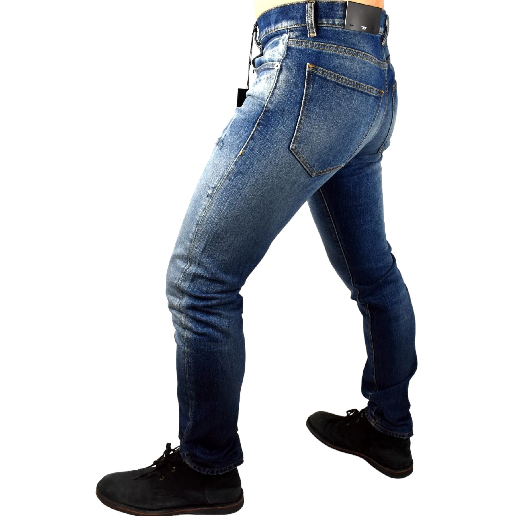 DIESEL 2019 D-STRUKT R9E14 Mens Denim Jeans Slim Fit Tapered Stretch Cotton Pant