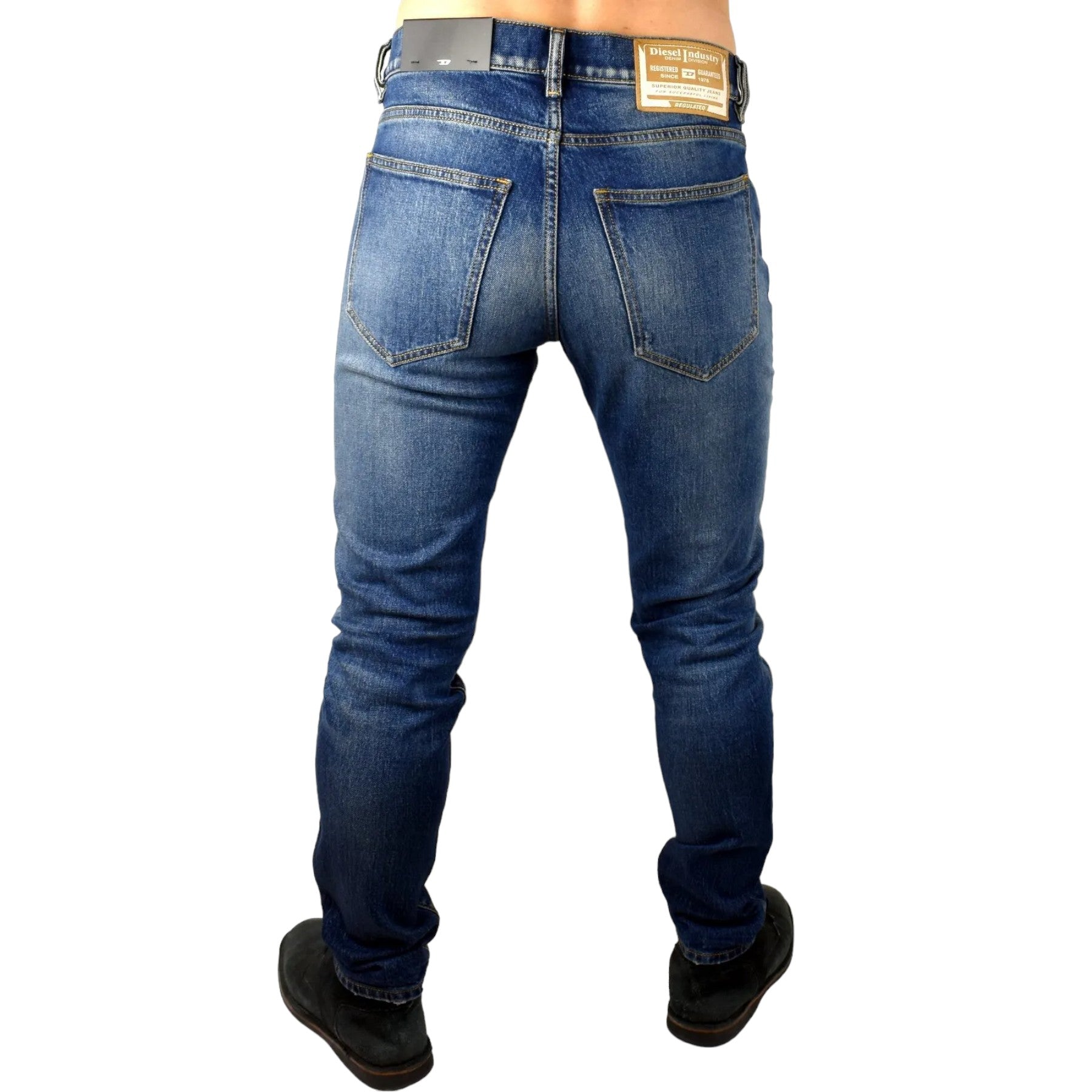DIESEL 2019 D-STRUKT R9E14 Mens Denim Jeans Slim Fit Tapered Stretch Cotton Pant