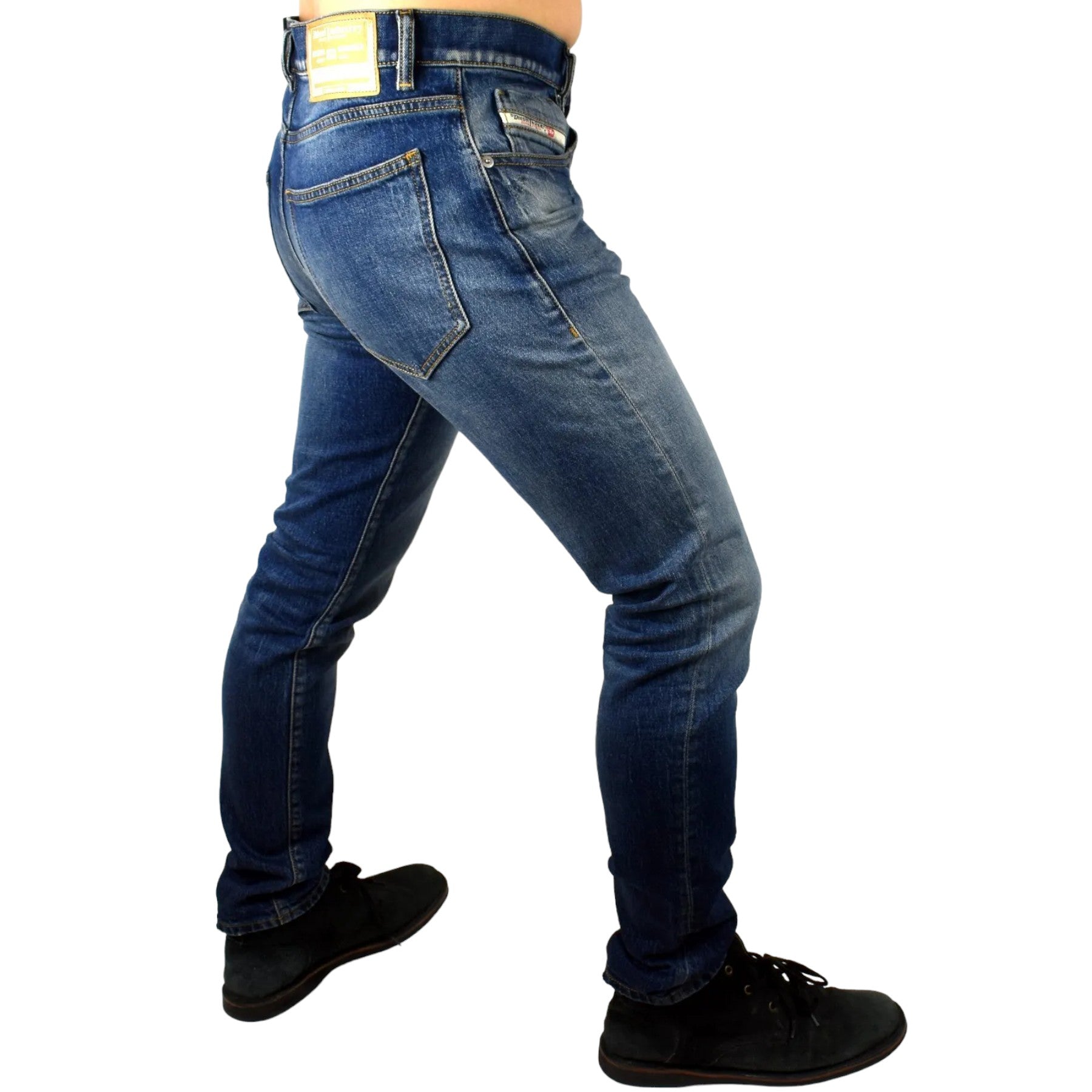 DIESEL 2019 D-STRUKT R9E14 Mens Denim Jeans Slim Fit Tapered Stretch Cotton Pant