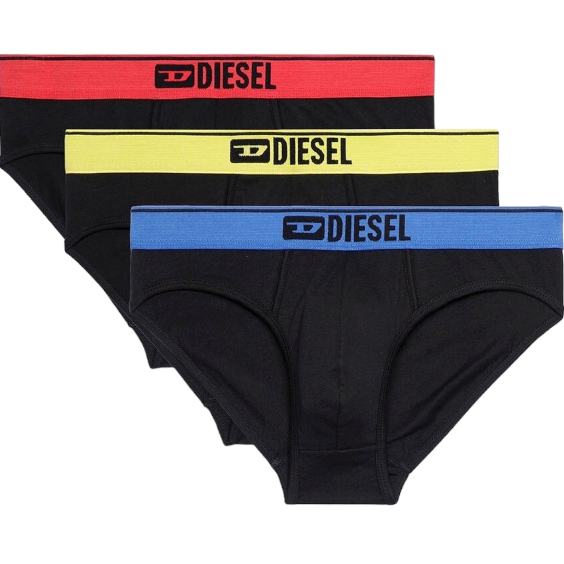 Diesel Andrethreepack E5980 Mens Briefs 3 Pack Stretch Soft Cotton Underwear New