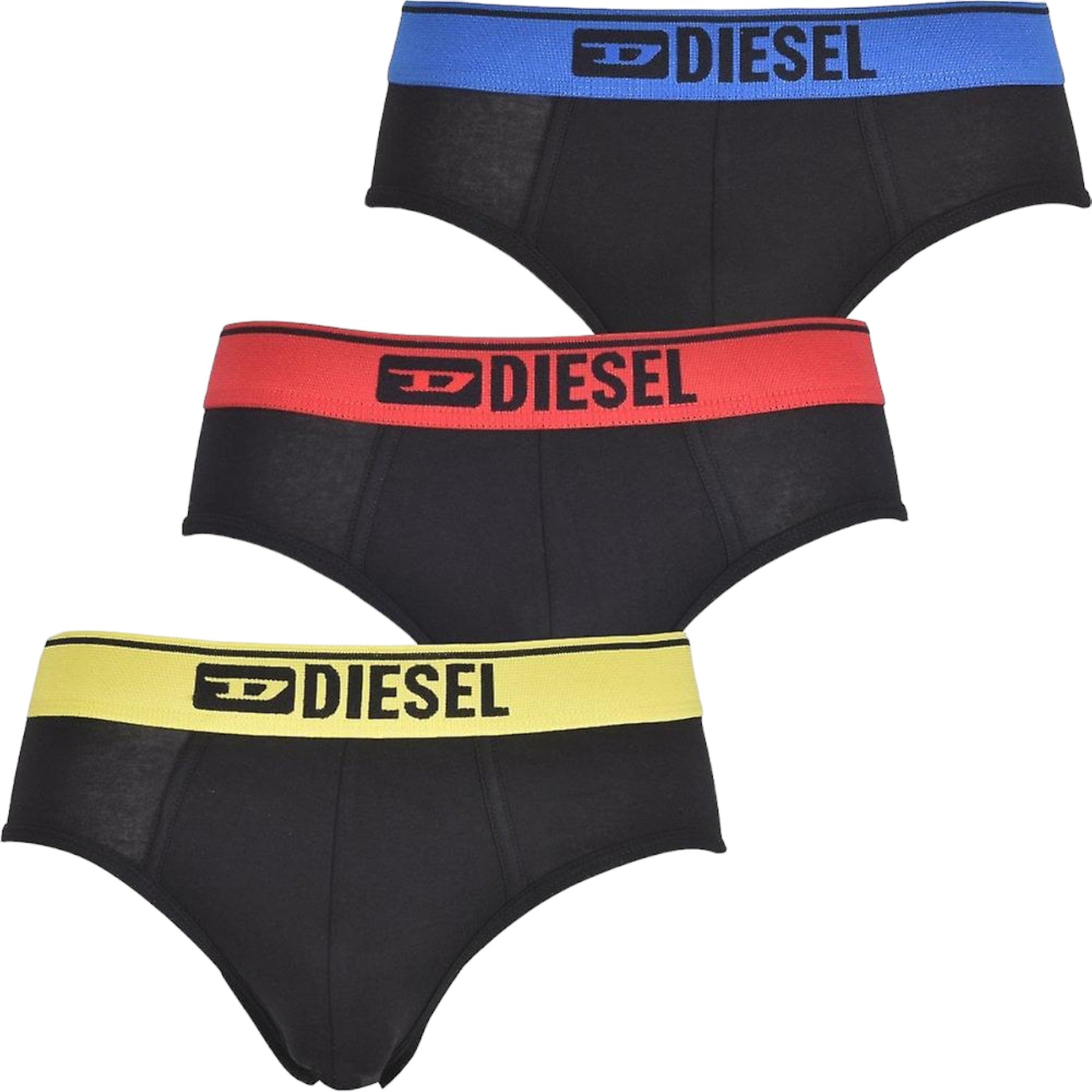 Diesel Andrethreepack E5980 Mens Briefs 3 Pack Stretch Soft Cotton Underwear New