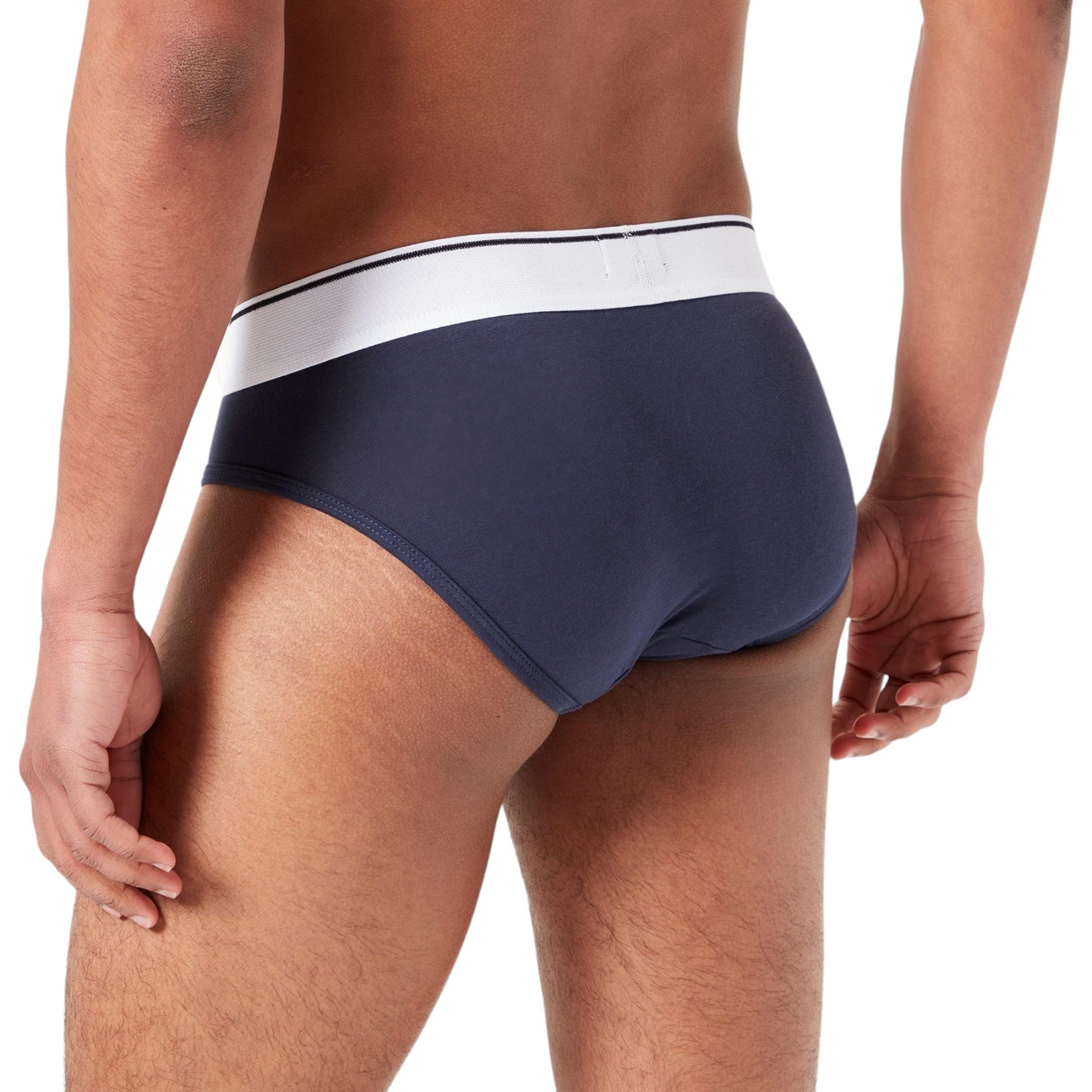 Diesel UMBR-Andre 0HEAU Mens Briefs Pack of 1 Stretch Soft Cotton Underwear Navy