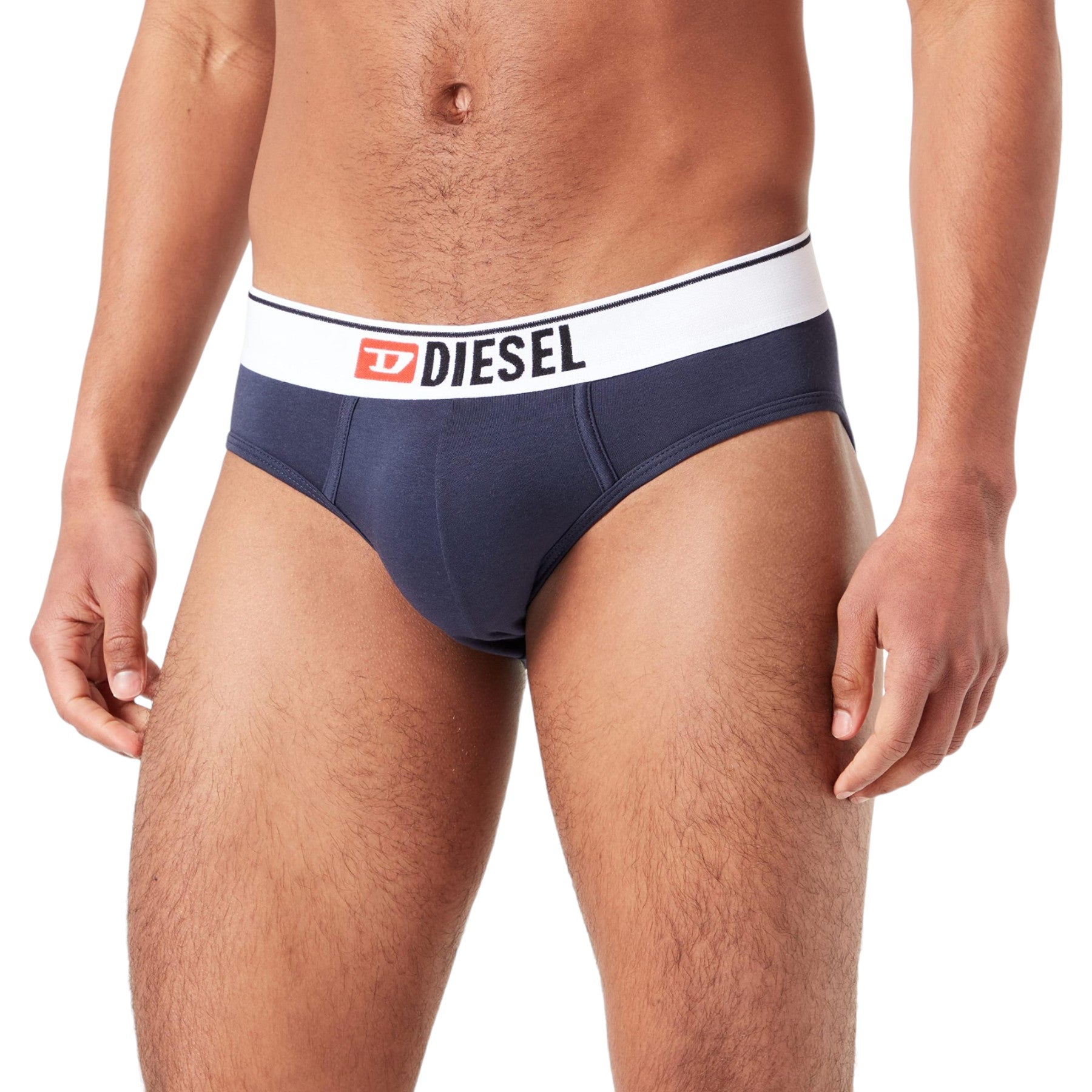 Diesel UMBR Andre 0HEAU Mens Briefs Pack of 1 Stretch Soft Cotton Underwear Navy D Outlet