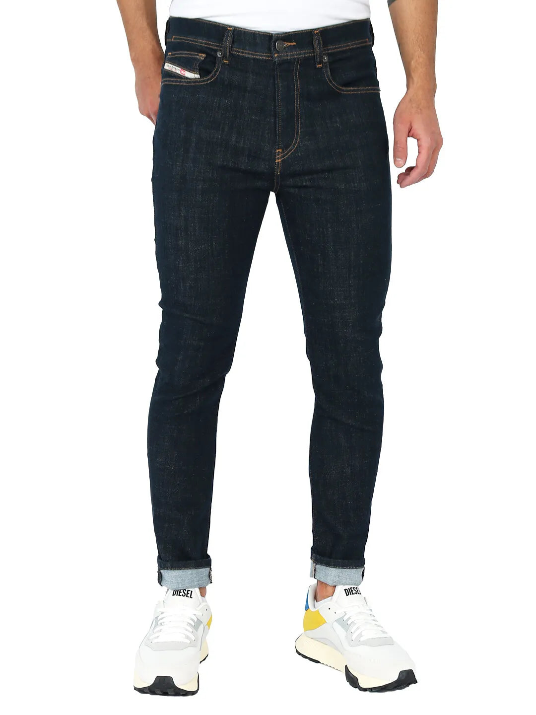 DIESEL 1983 Z9C33 Mens Denim Jeans Skinny Fit High Waist Stretch Pants Cotton