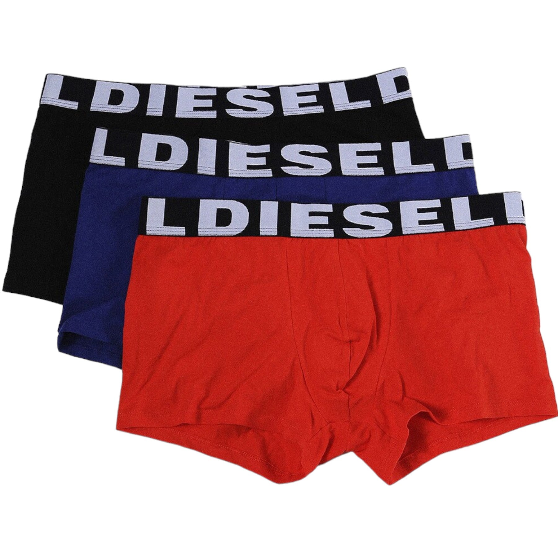Diesel Shawnthreepack E5066 Mens Trunks 3 Pack Stretch Soft Cotton Underwear