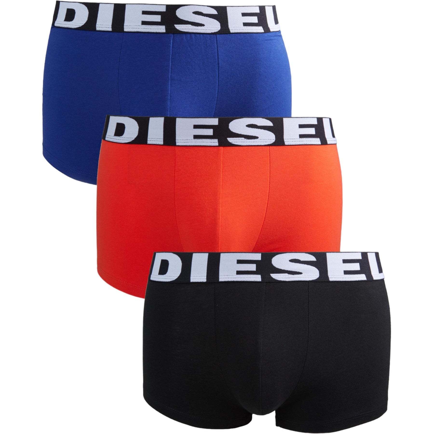 Diesel Shawnthreepack E5066 Mens Trunks 3 Pack Stretch Soft Cotton Underwear