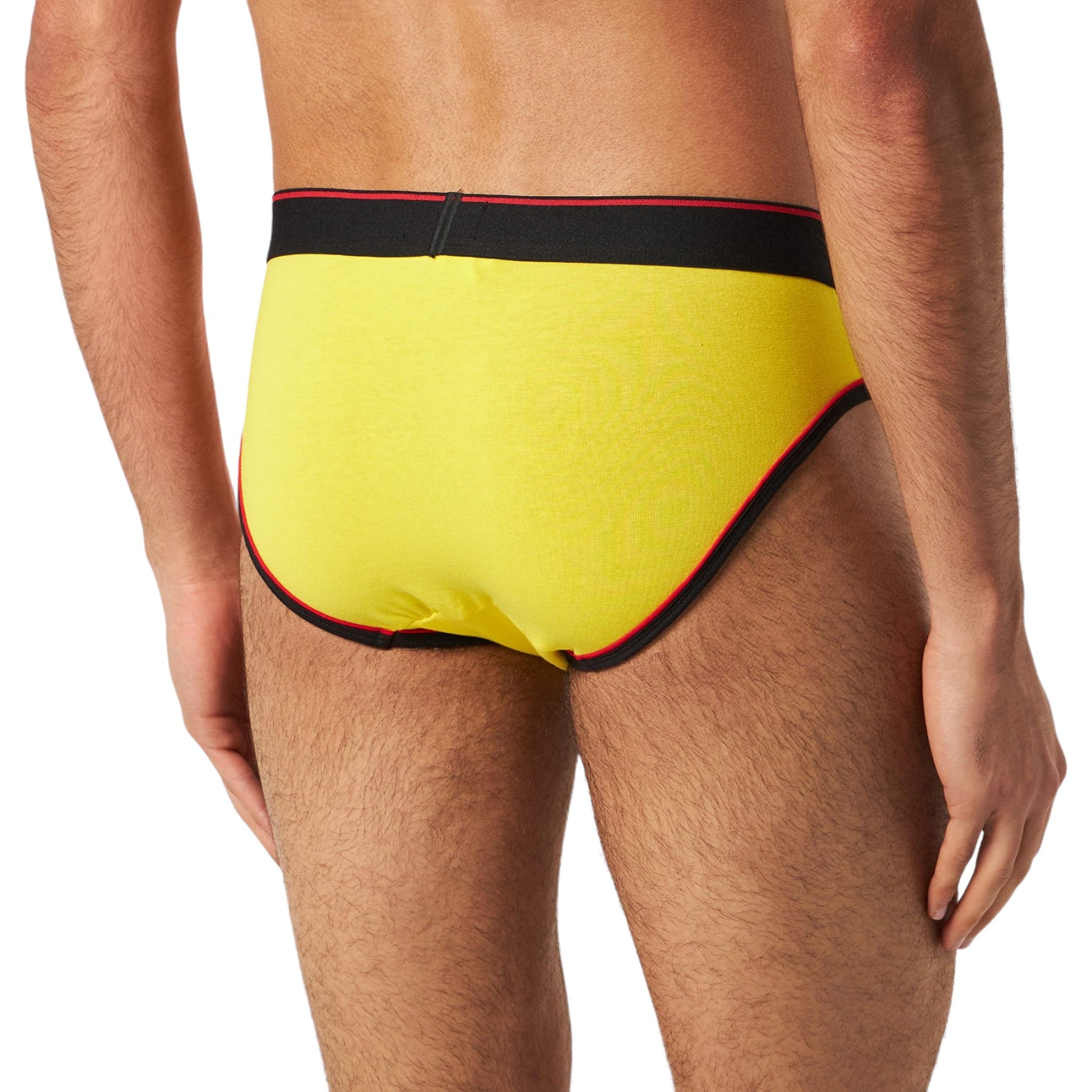 Diesel UMBR-Andre 0JMAM Mens Briefs 1x Pack Stretch Soft Cotton Underwear Yellow
