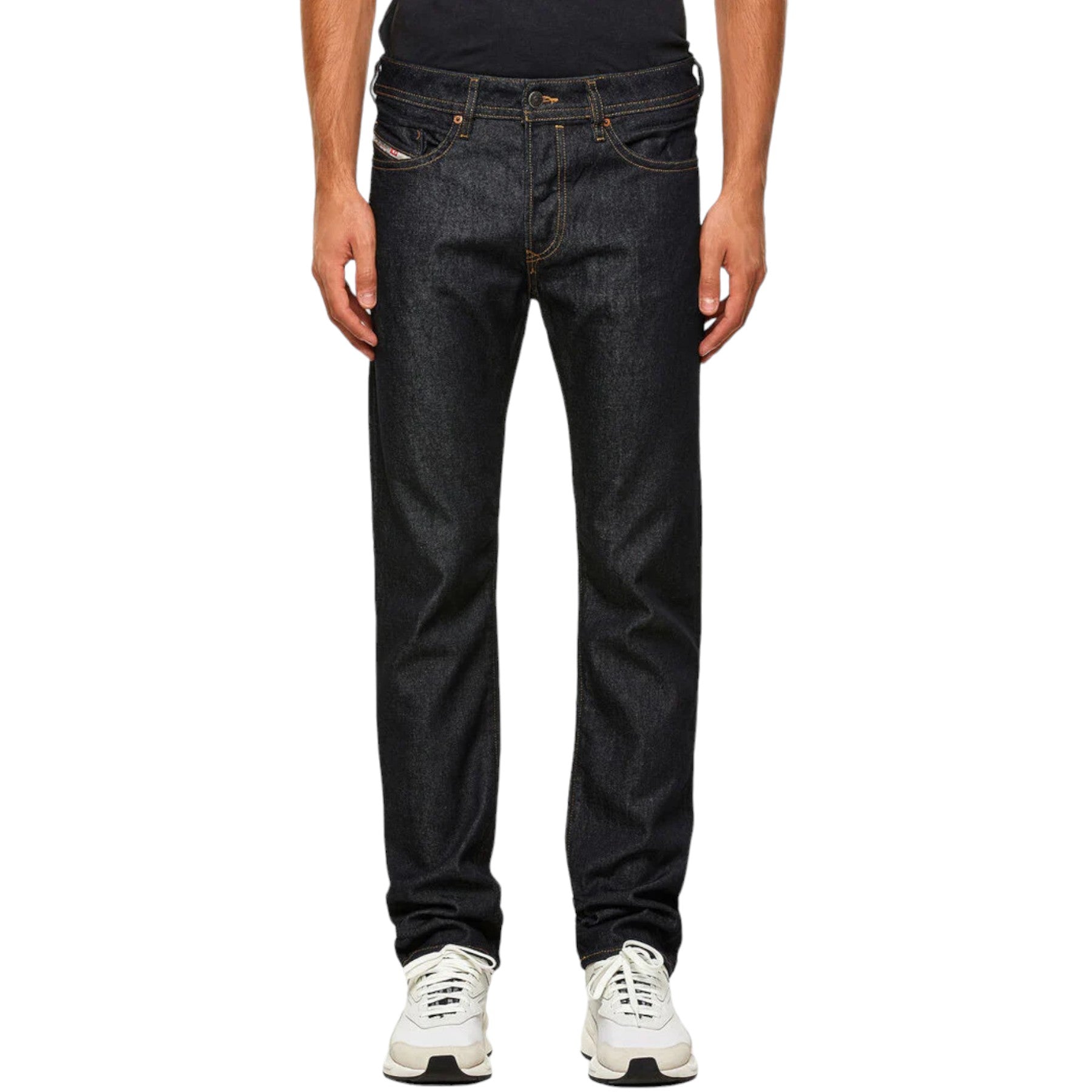 DIESEL BUSTER 009HF Mens Denim Jeans Regular Fit Straight Leg Dark Blue Pants