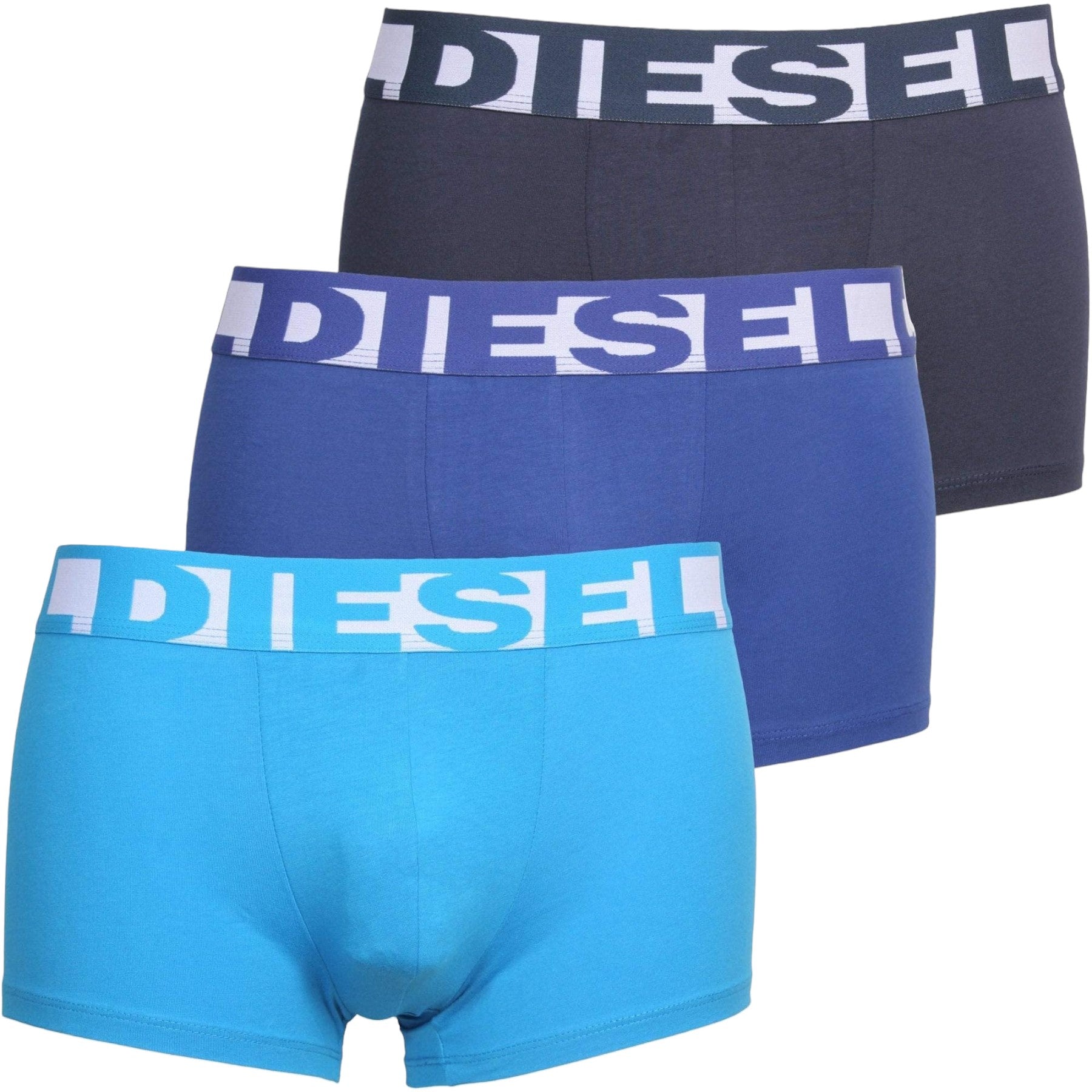 Diesel Shawnthreepack E4974 Mens Trunks 3 Pack Stretch Soft Cotton Underwear New