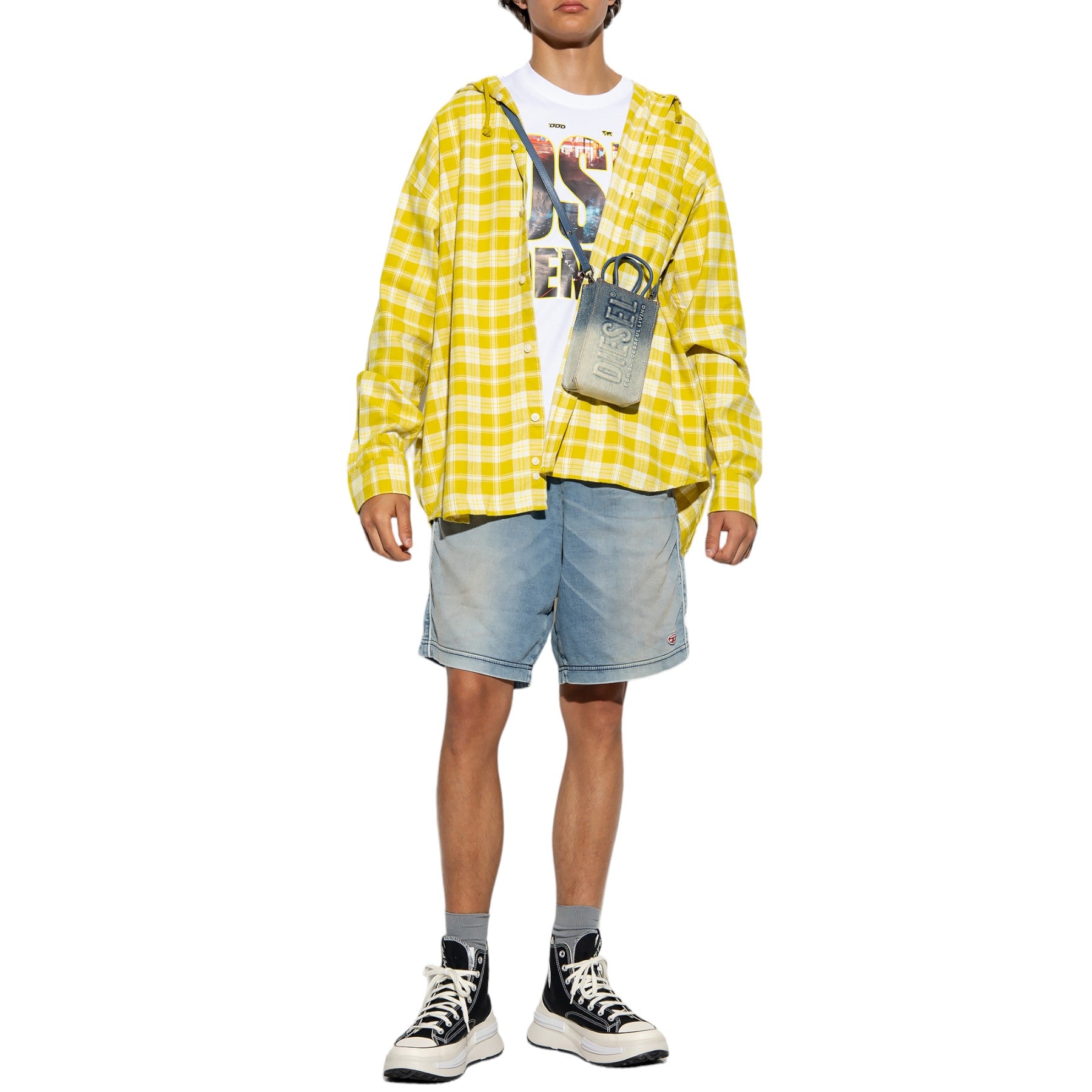 Diesel T-Diegor-L7 Mens T Shirts Short Sleeve Crew Neck Casual Summer Cotton Tee