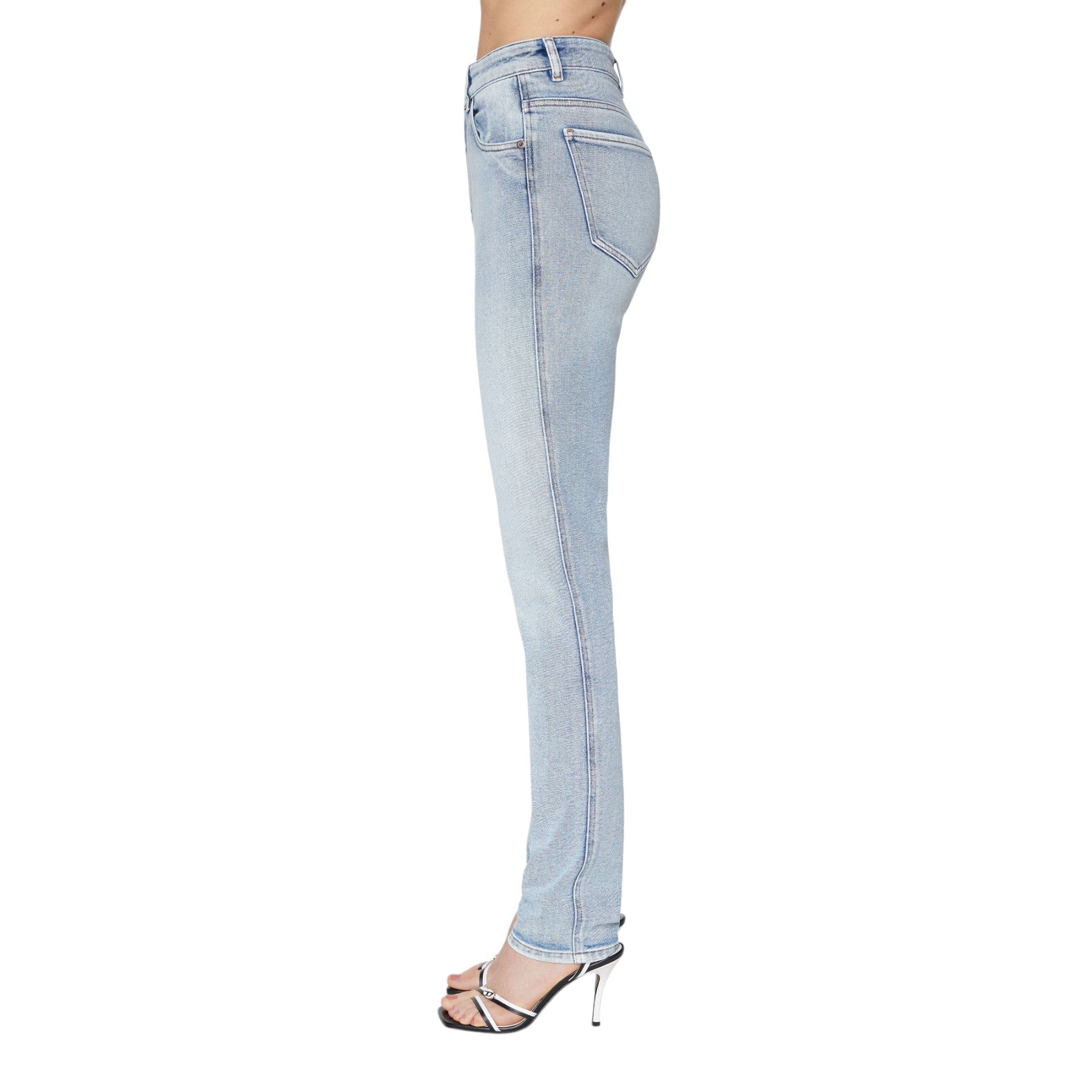 DIESEL 1994 Womens Denim Jeans Slim Fit High Waist Tapered Leg Stretch Pants W27