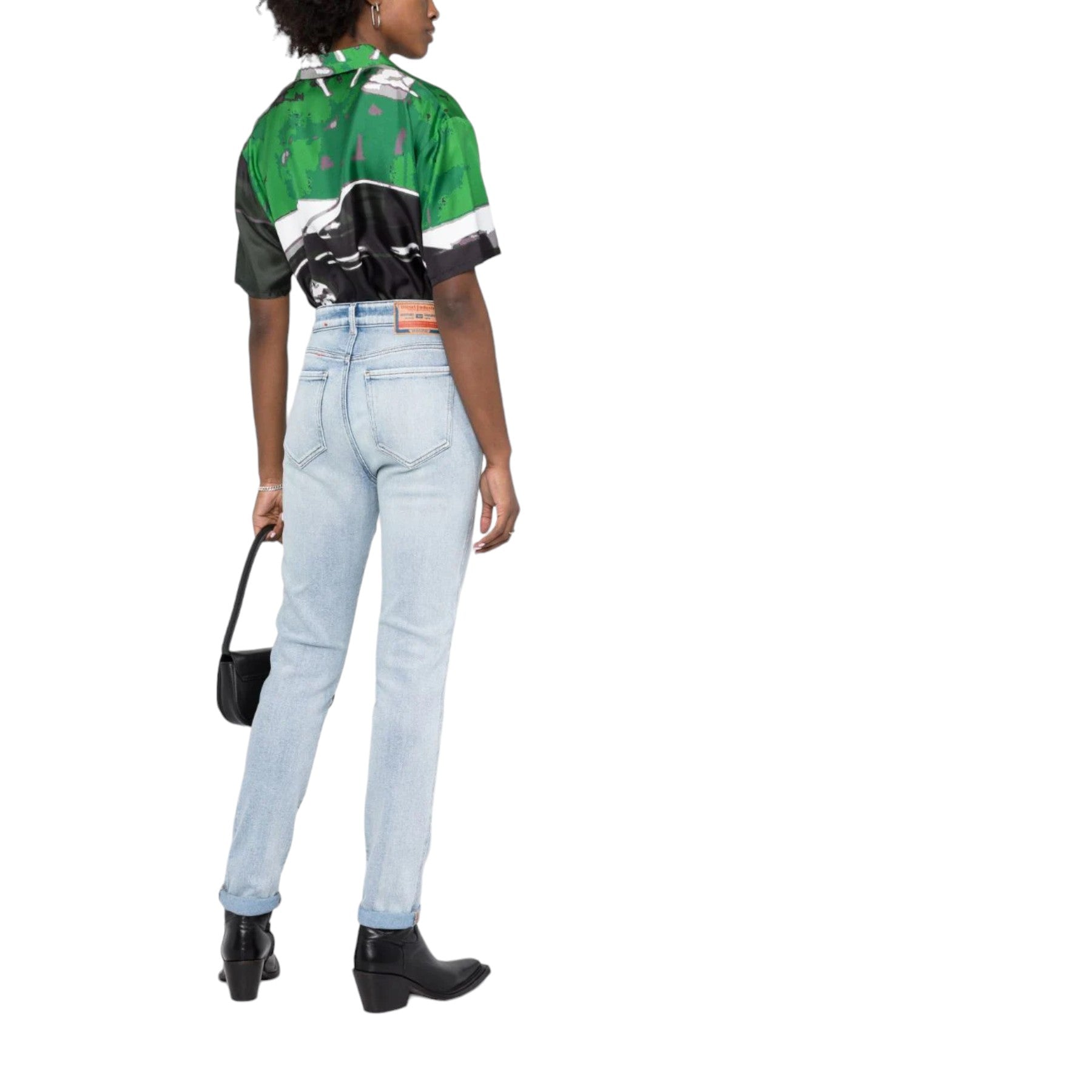 DIESEL 1994 Womens Denim Jeans Slim Fit High Waist Tapered Leg Stretch Pants W27