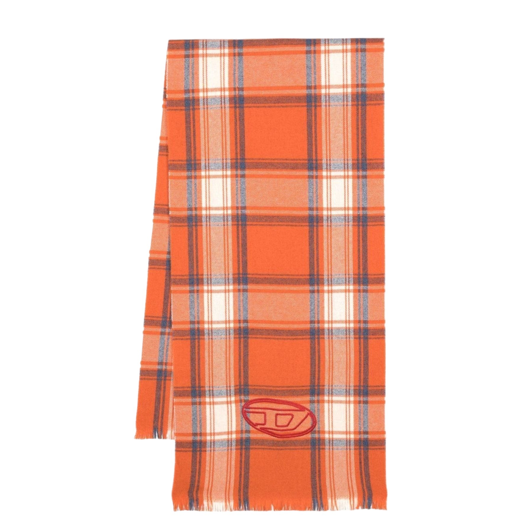 DIESEL S-FERDIE Mens Scarf Check Mufflers Wool Neck Wrap Shawl Soft Winter Warm