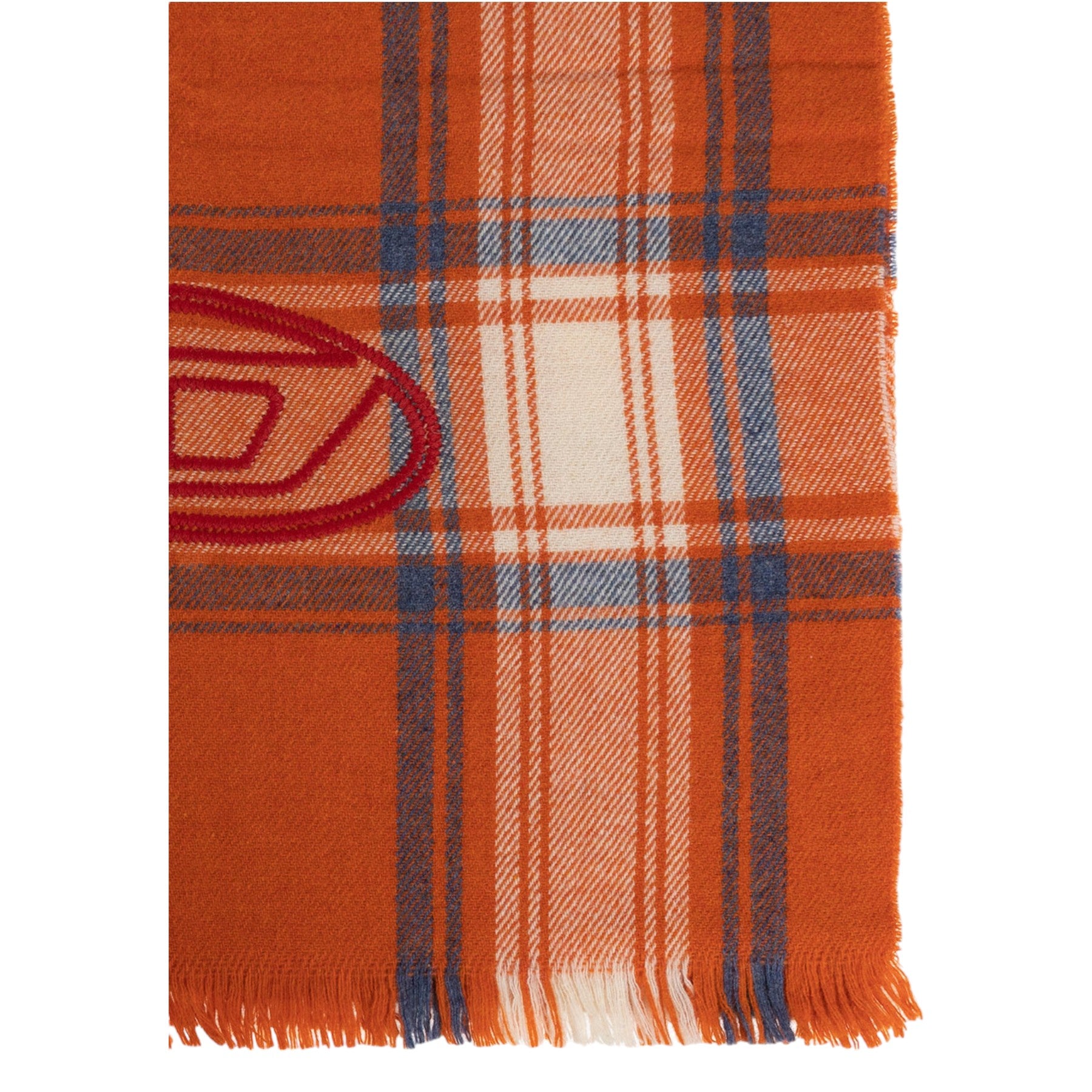 DIESEL S-FERDIE Mens Scarf Check Mufflers Wool Neck Wrap Shawl Soft Winter Warm