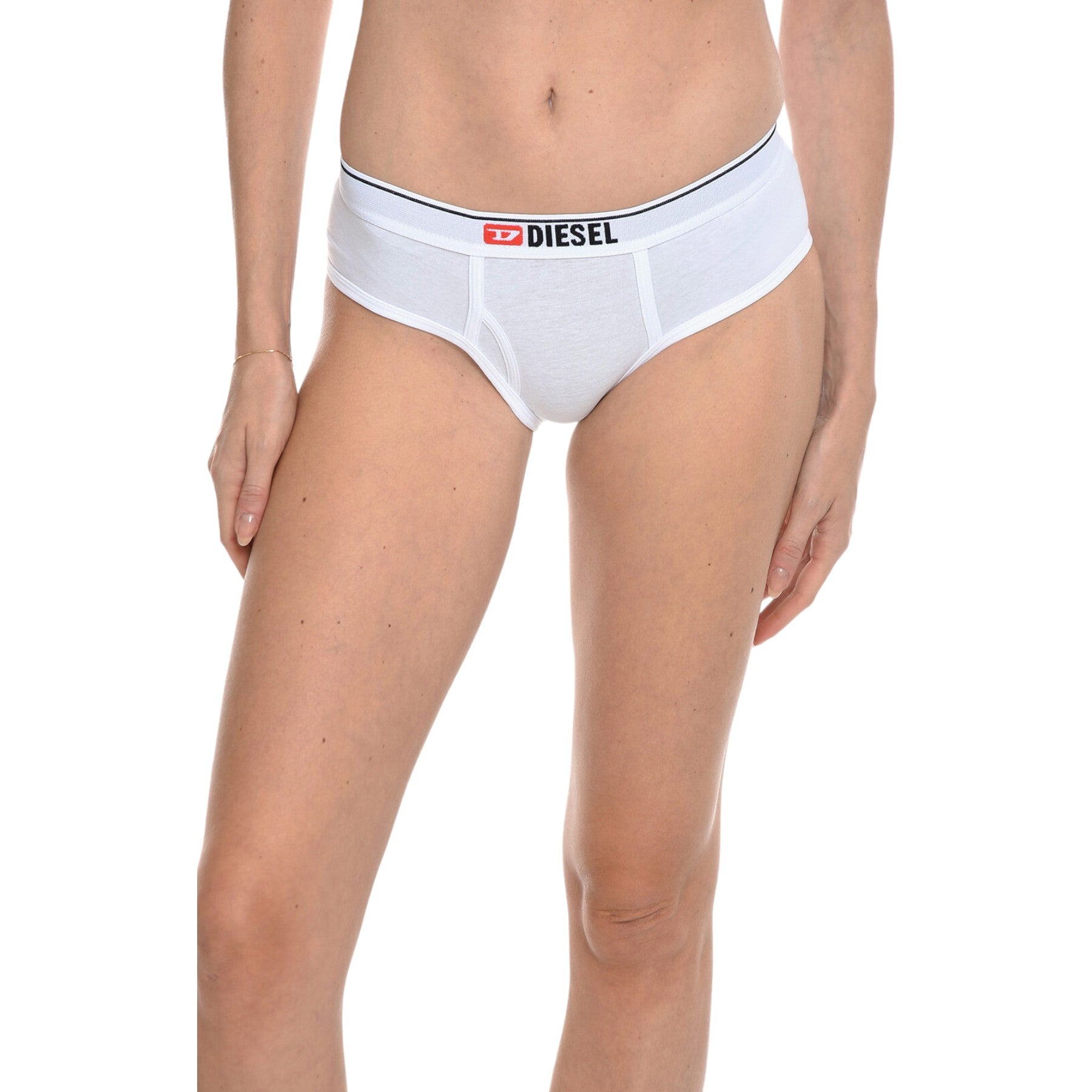 DIESEL UFPN-OXYS 0EAFU Womens Briefs Soft Stretch Grey Cotton Ladies Underwear