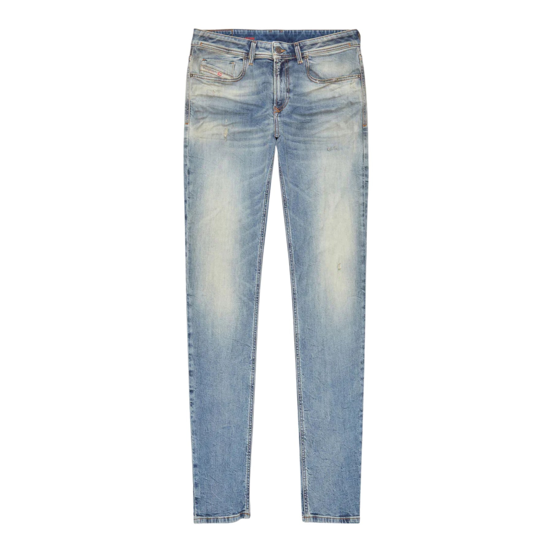 DIESEL 1979 SLEENKER 068BI Mens Denim Jeans Tapered Leg Low Waist Cotton Pants