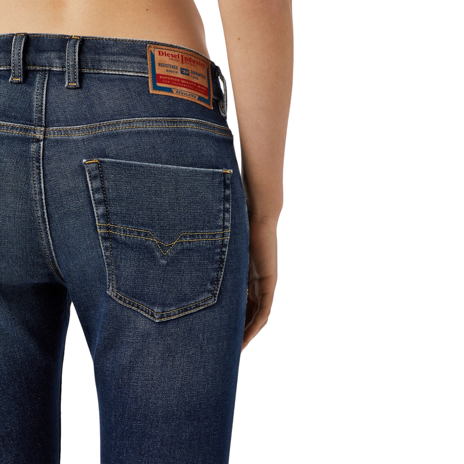 Diesel Krailey-B-T 069ZW Womens Denim Jeans Slim Fit Sweatpants Jogg Jeans Blue