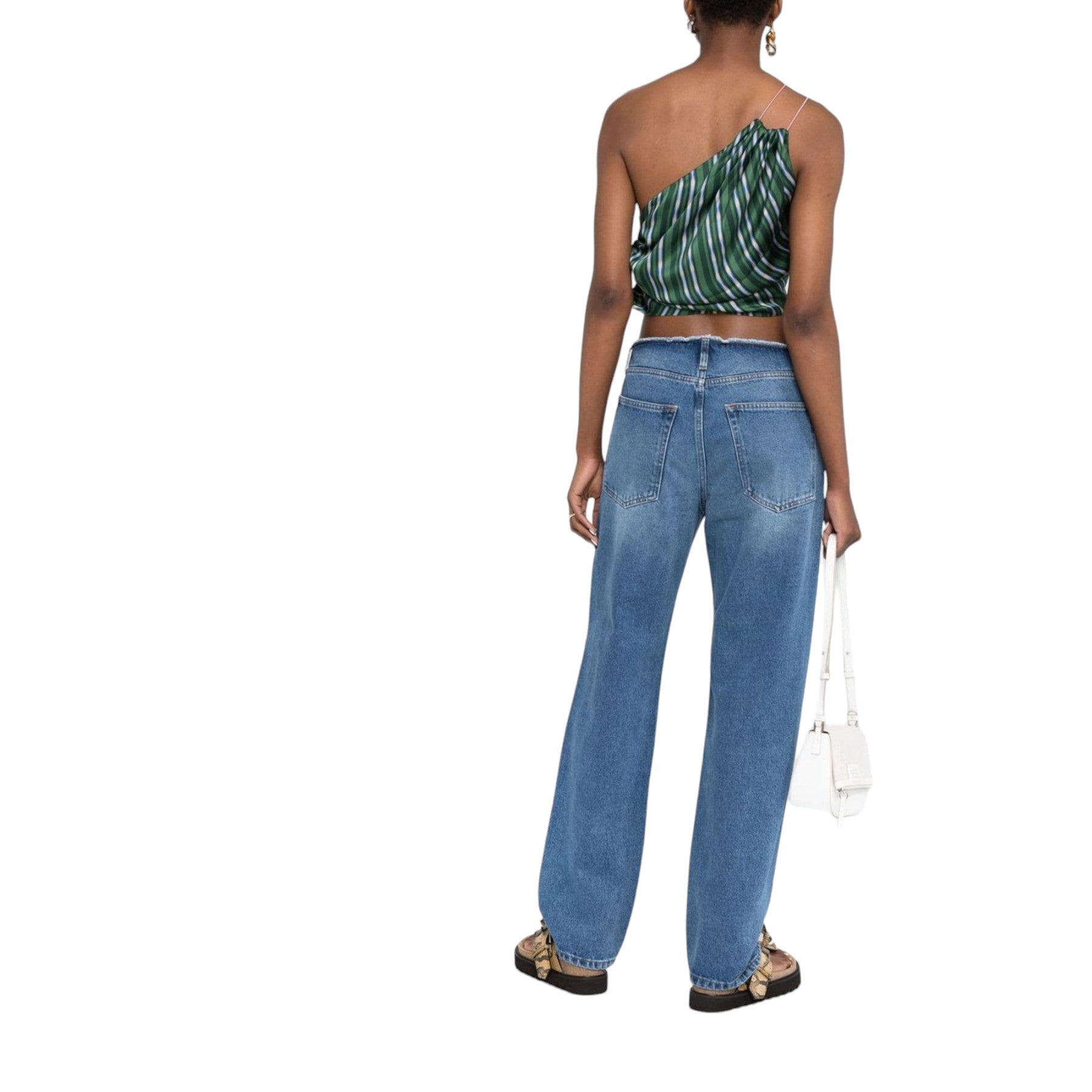 DIESEL D-ARK 007F3 Womens Denim Jeans Relaxed Fit Mid Waist Straight Leg Pants