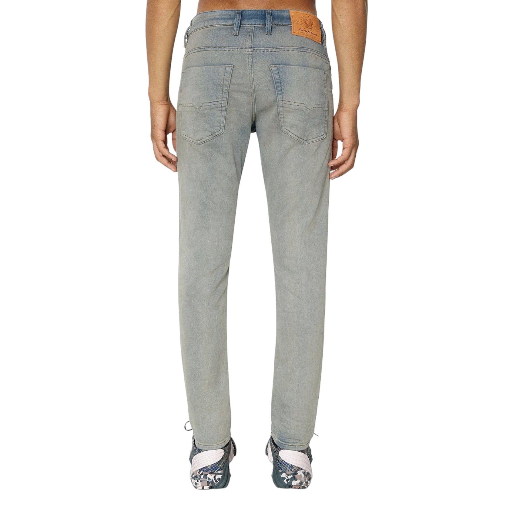 DIESEL KROOLEY 068BE Mens Denim Jeans Regular Fit Tapered Leg Casual Jogg Pants