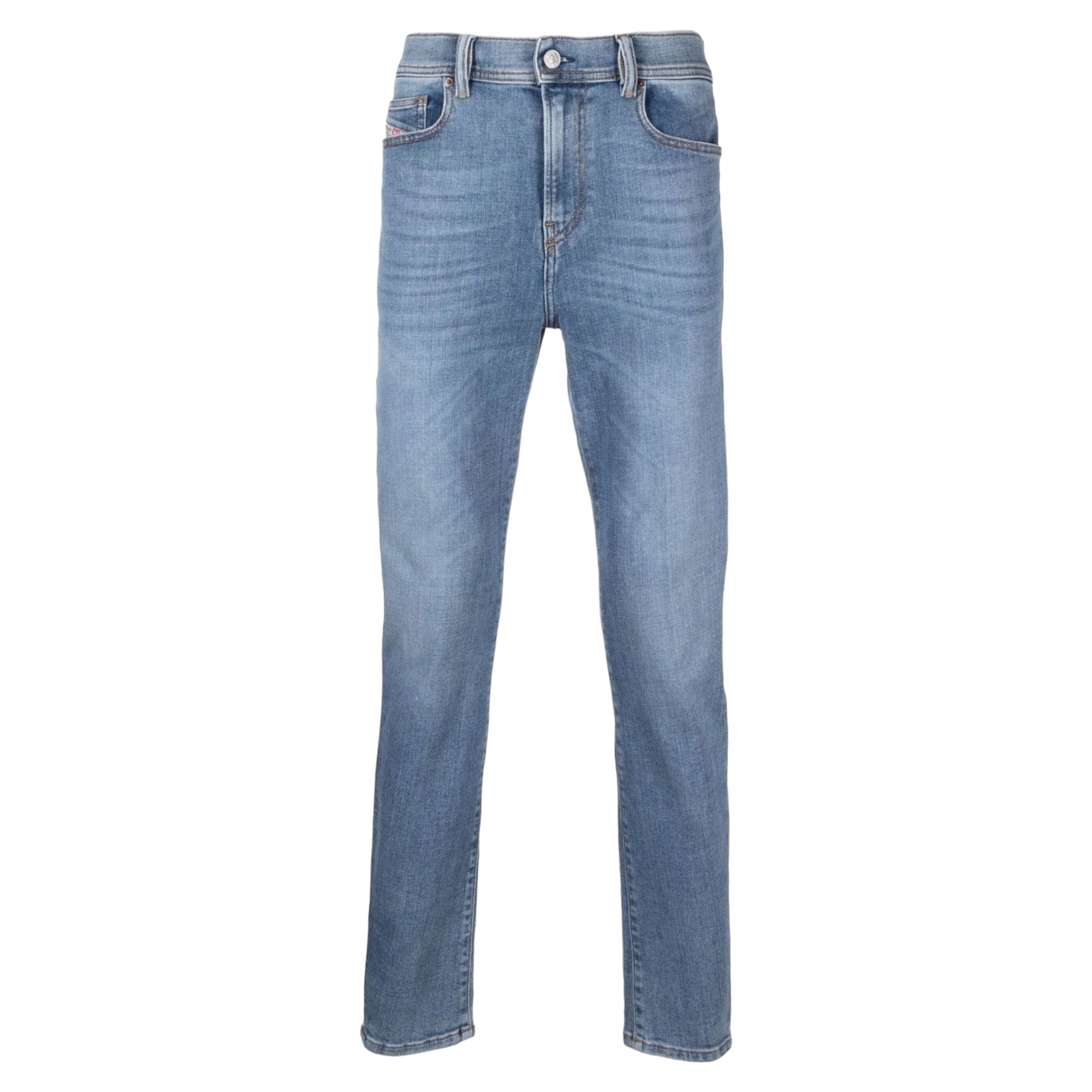DIESEL 1983 09C01 Mens Denim Jeans Regular Fit Tapered Leg Cotton Jeans