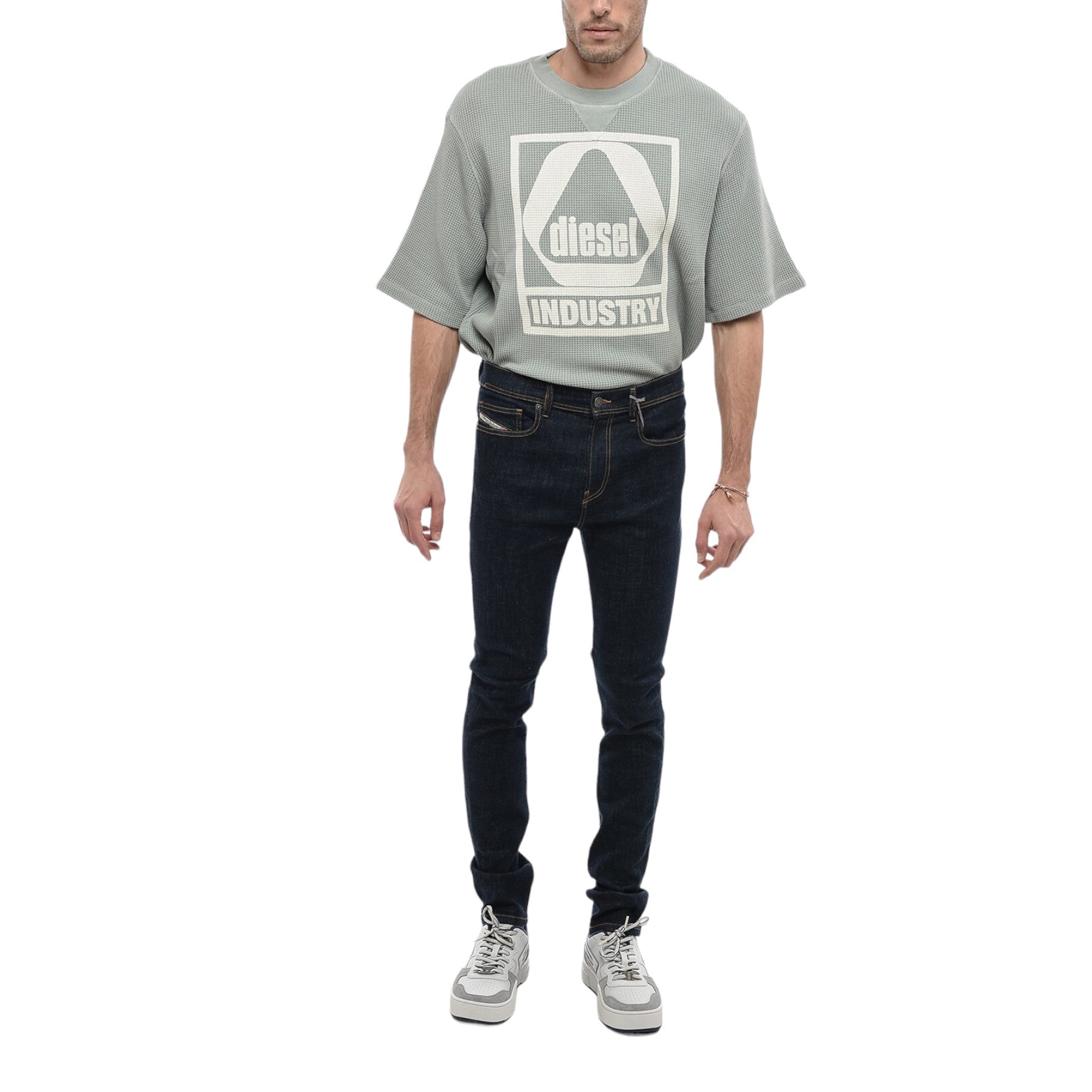 DIESEL 1983 D-AMNY Z9C33 Mens Denim Jeans Skinny Leg High Waist Casual Pants W29