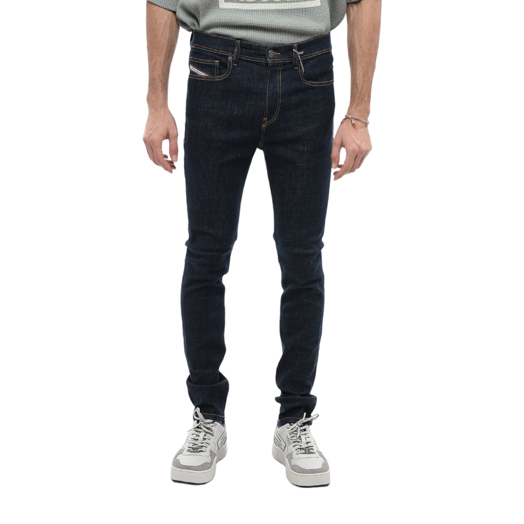 DIESEL 1983 D-AMNY Z9C33 Mens Denim Jeans Skinny Leg High Waist Casual Pants W29