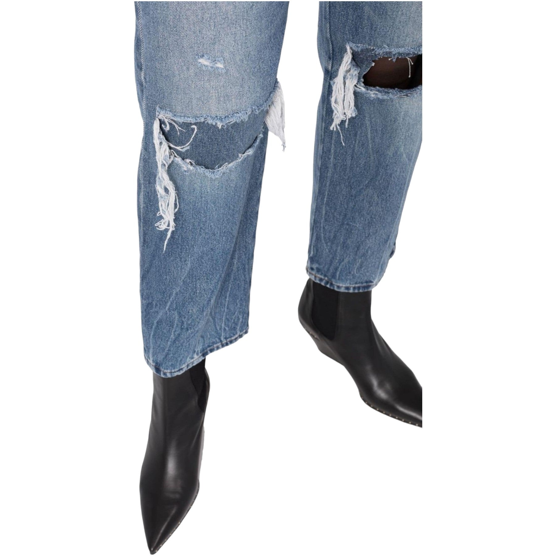 DIESEL 2016 D-AIR Womens Boyfriend Jeans Straight Cropped Leg Cotton Pants New