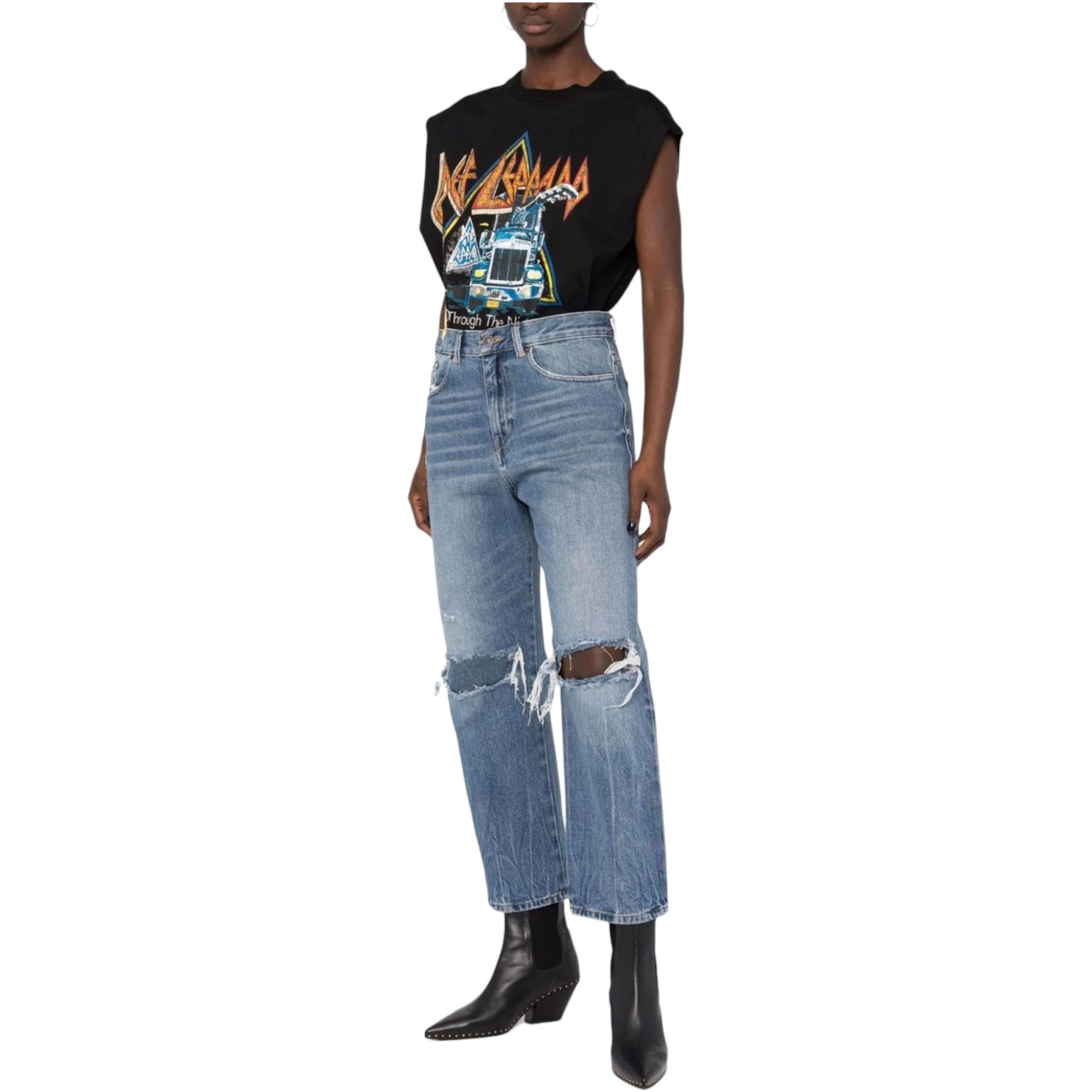 DIESEL 2016 D-AIR Womens Boyfriend Jeans Straight Cropped Leg Cotton Pants New