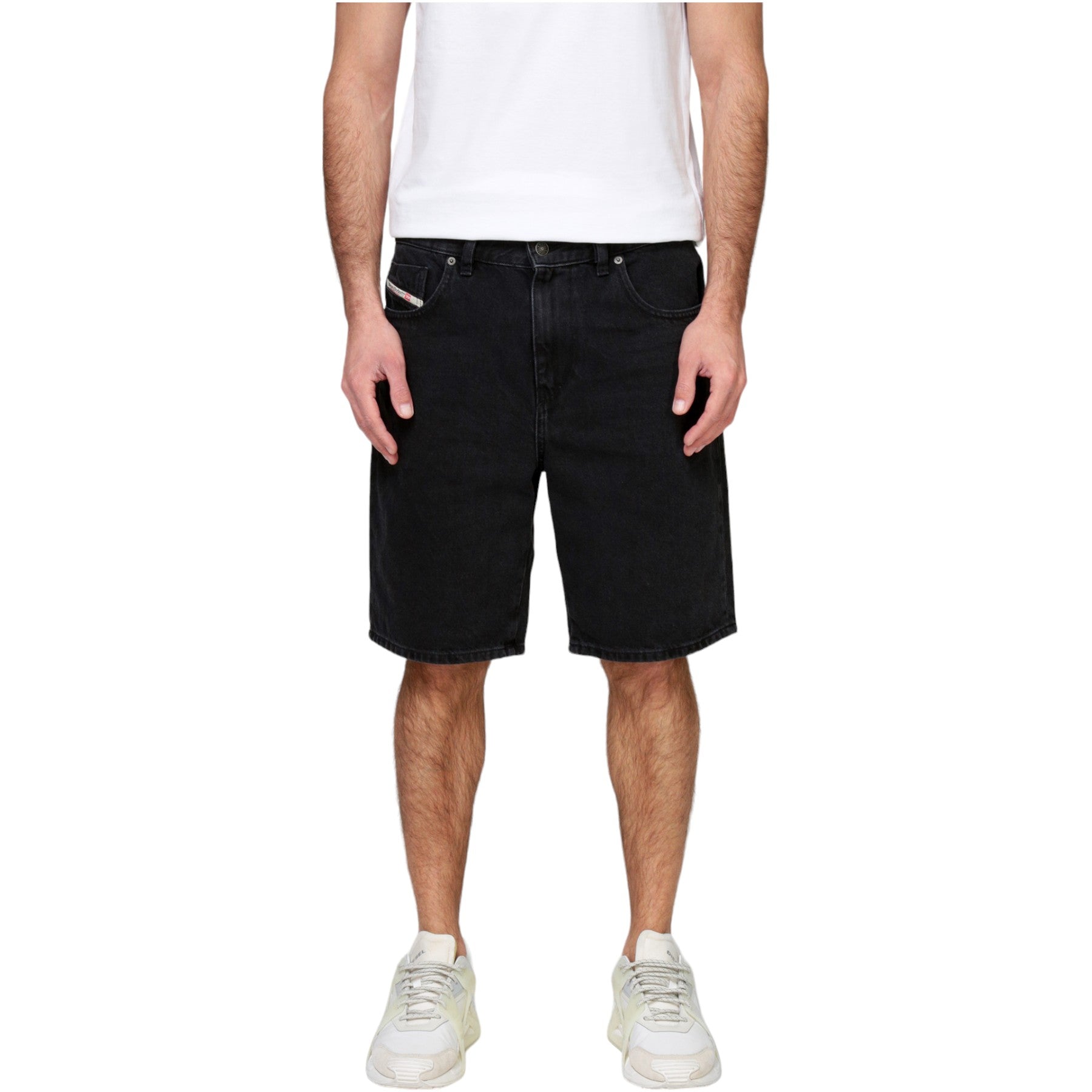 Diesel D Strukt 0EHAI Mens Denim Shorts Regular Fit Summer Bermuda Jeans Shorts