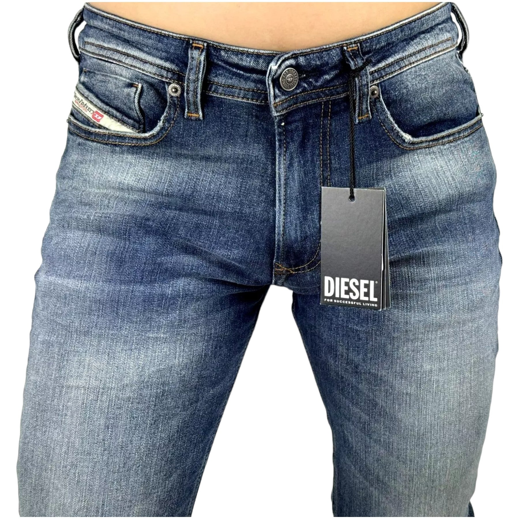 DIESEL 1979 SLEENKER R9D95 Mens Denim Jeans Skinny Fit Low Waist Cotton Pants