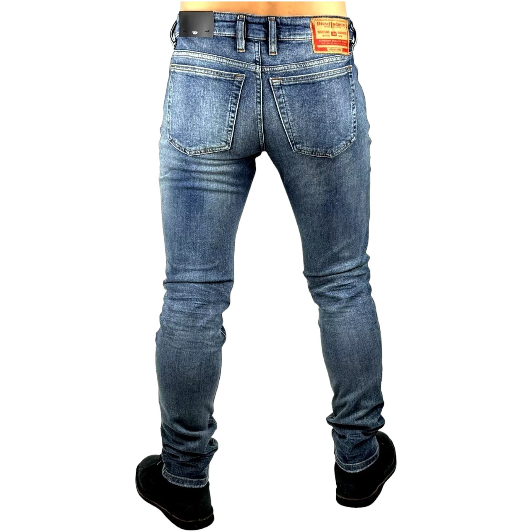 DIESEL 1979 SLEENKER R9D95 Mens Denim Jeans Skinny Fit Low Waist Cotton Pants