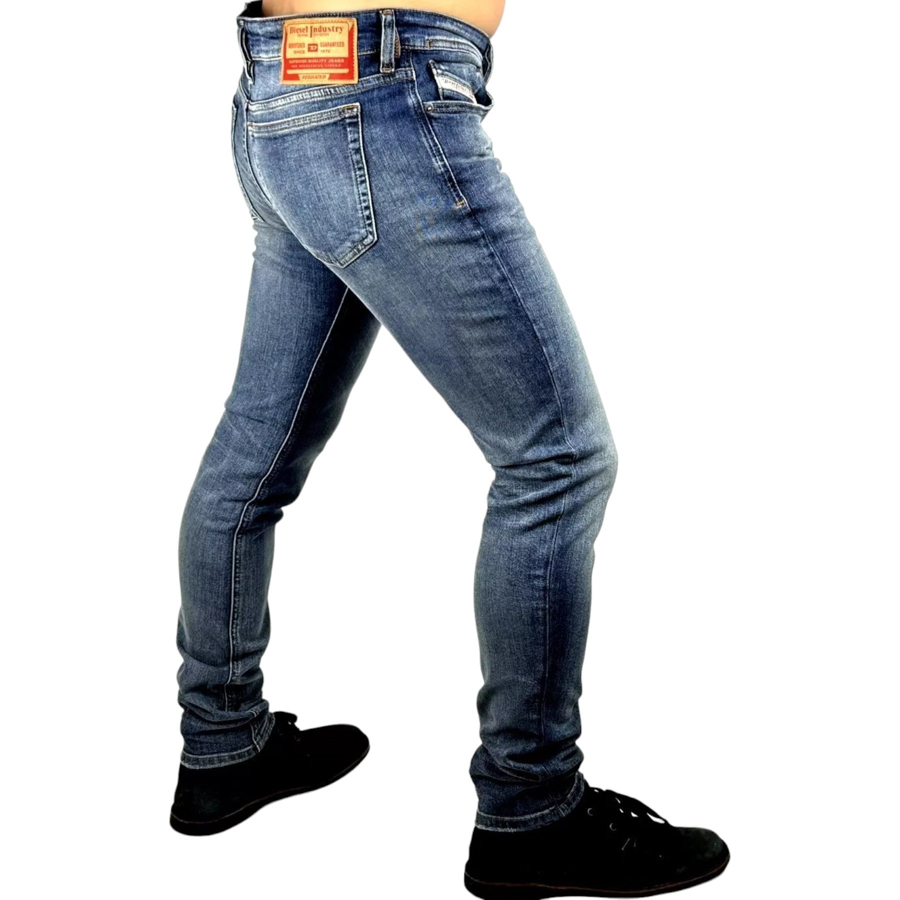 DIESEL 1979 SLEENKER R9D95 Mens Denim Jeans Skinny Fit Low Waist Cotton Pants